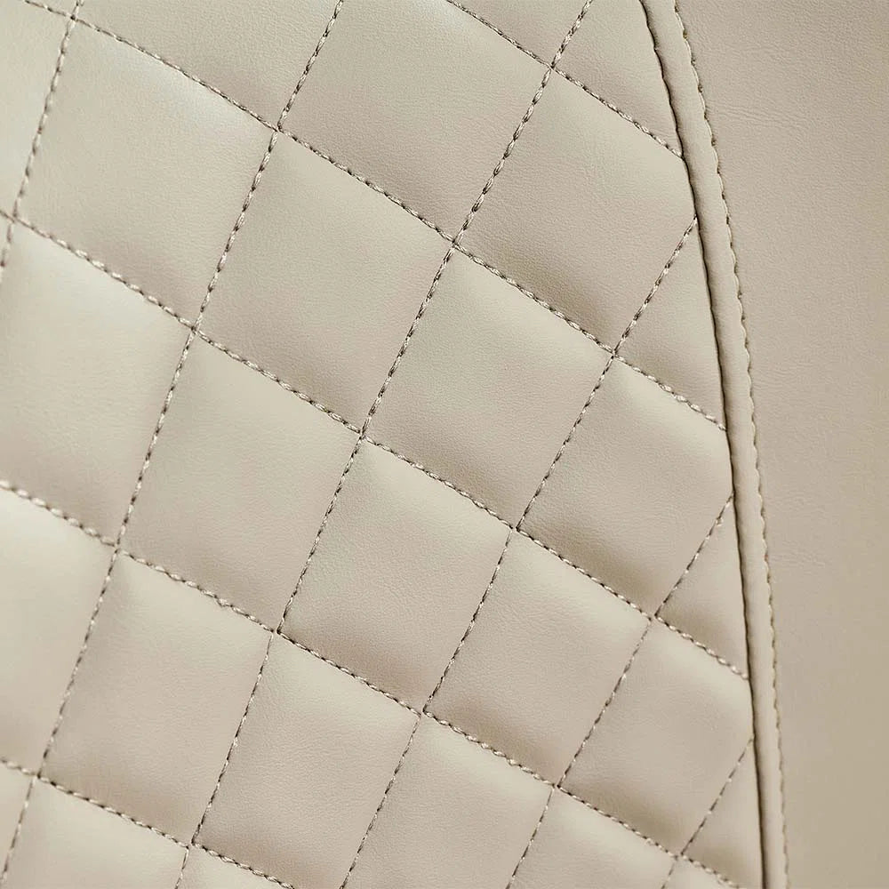 Hobart 7-Piece Modern Dining Room Sets (71" Dining Table + 6 Chairs) Pre-Assembly, Sintered Stone Tabletop Kitchen Dining Table Set with 6 PU Upholstered Chairs