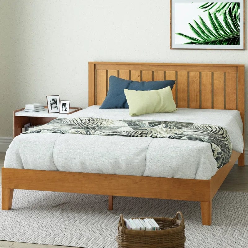 Hykkon Morgan Bed Frame with Classic Panneled Headboard
