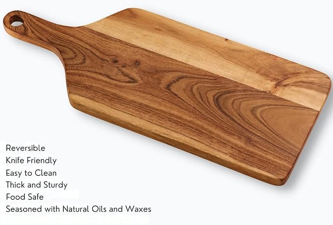 Wooden Cutting Board for Kitchen/Chopping/Serving Board, Platter for Vegetables, Cheese and Charcuterie