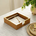 Opus Leather Napkin Cradle  Brwon