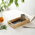Duran Black Spiral Glass Tray - small size
