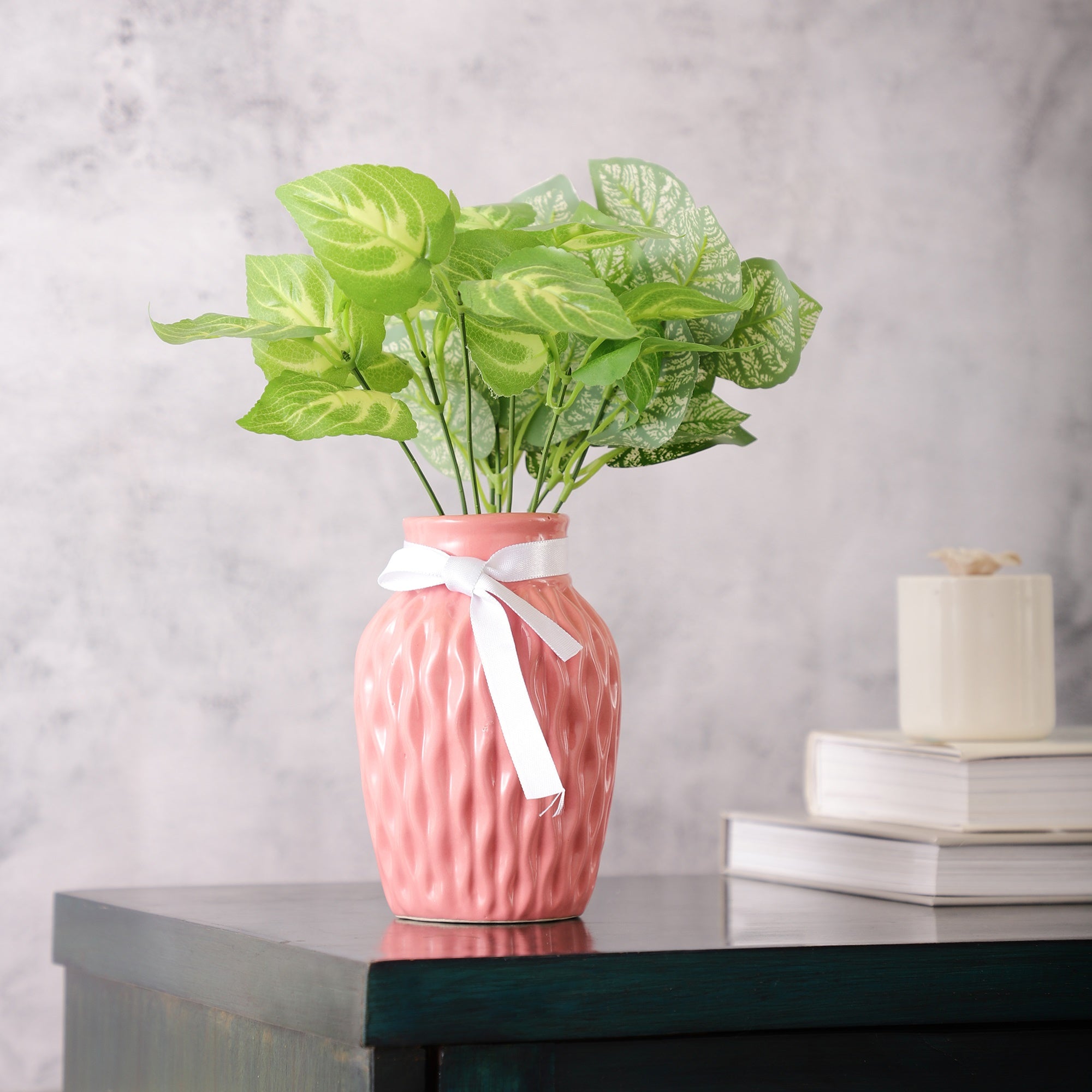 Pink WaveCera Vase