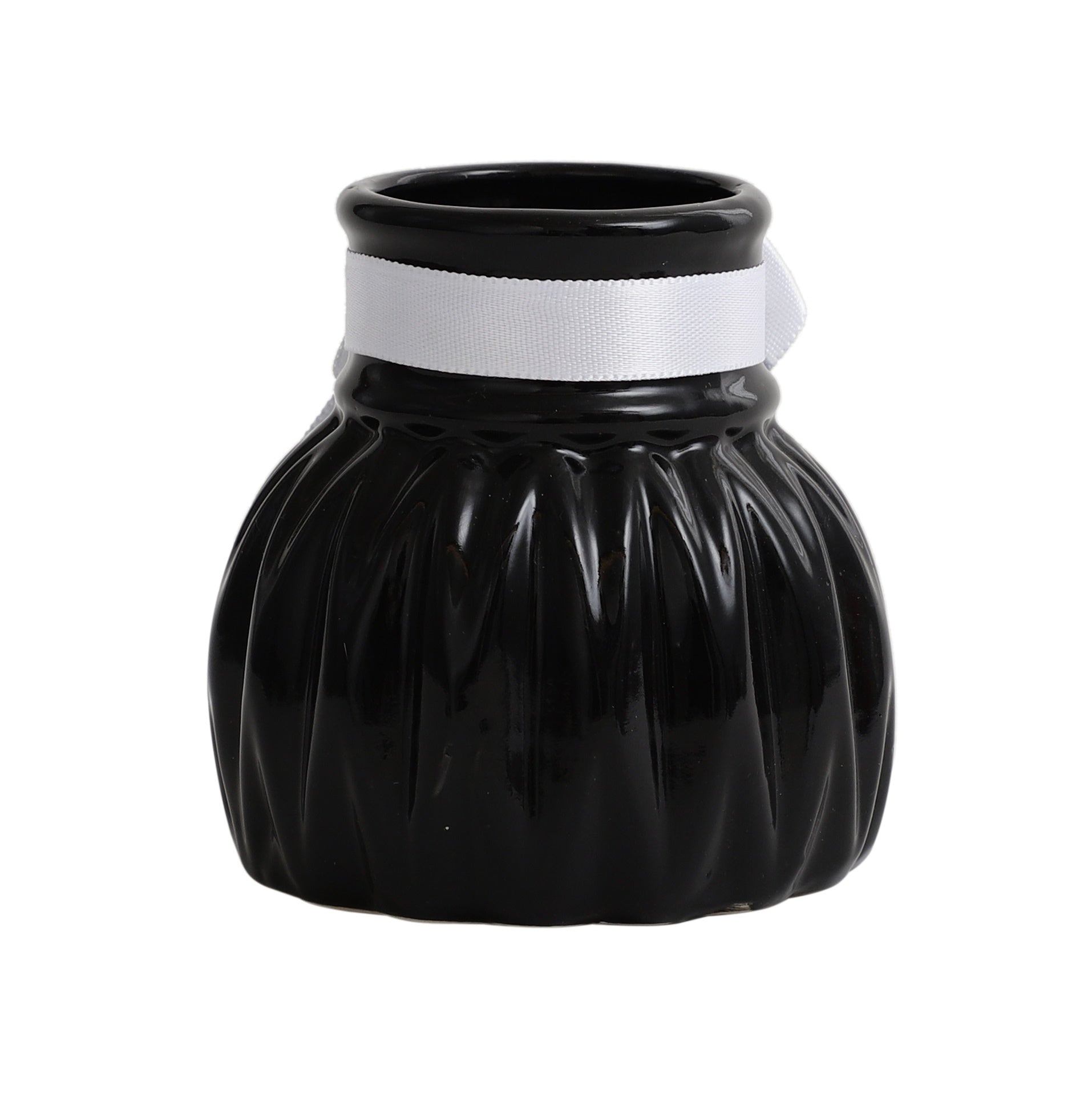 Black WaveCera Vase small