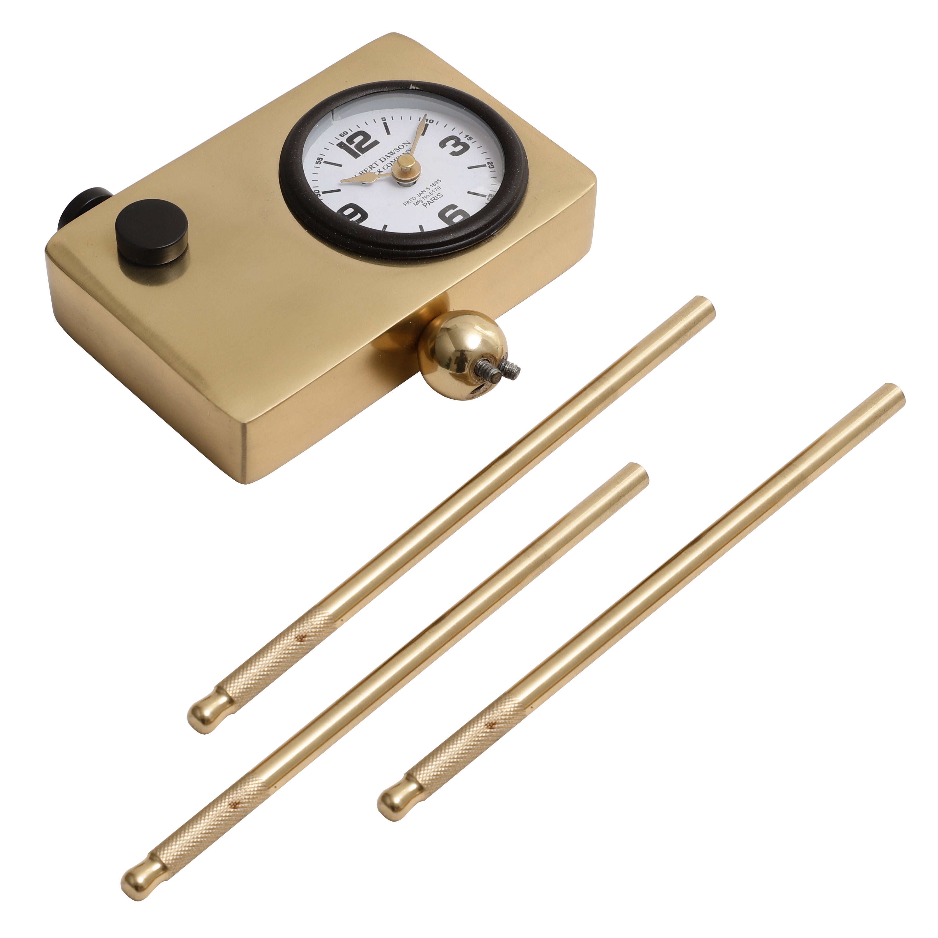 Cameratic Clock in Gold