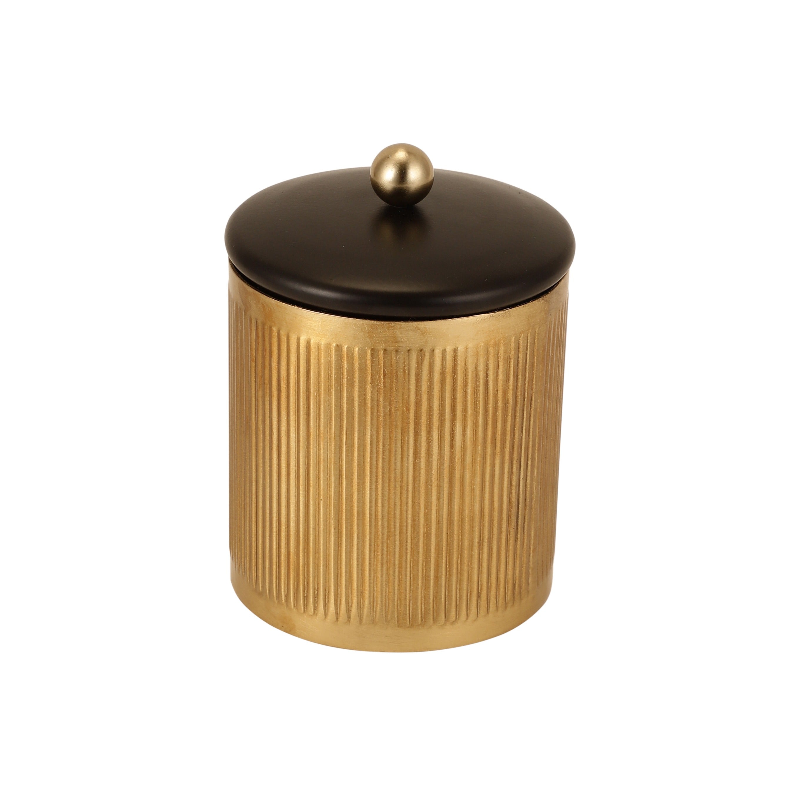 Luxora cylindrical box in Gold