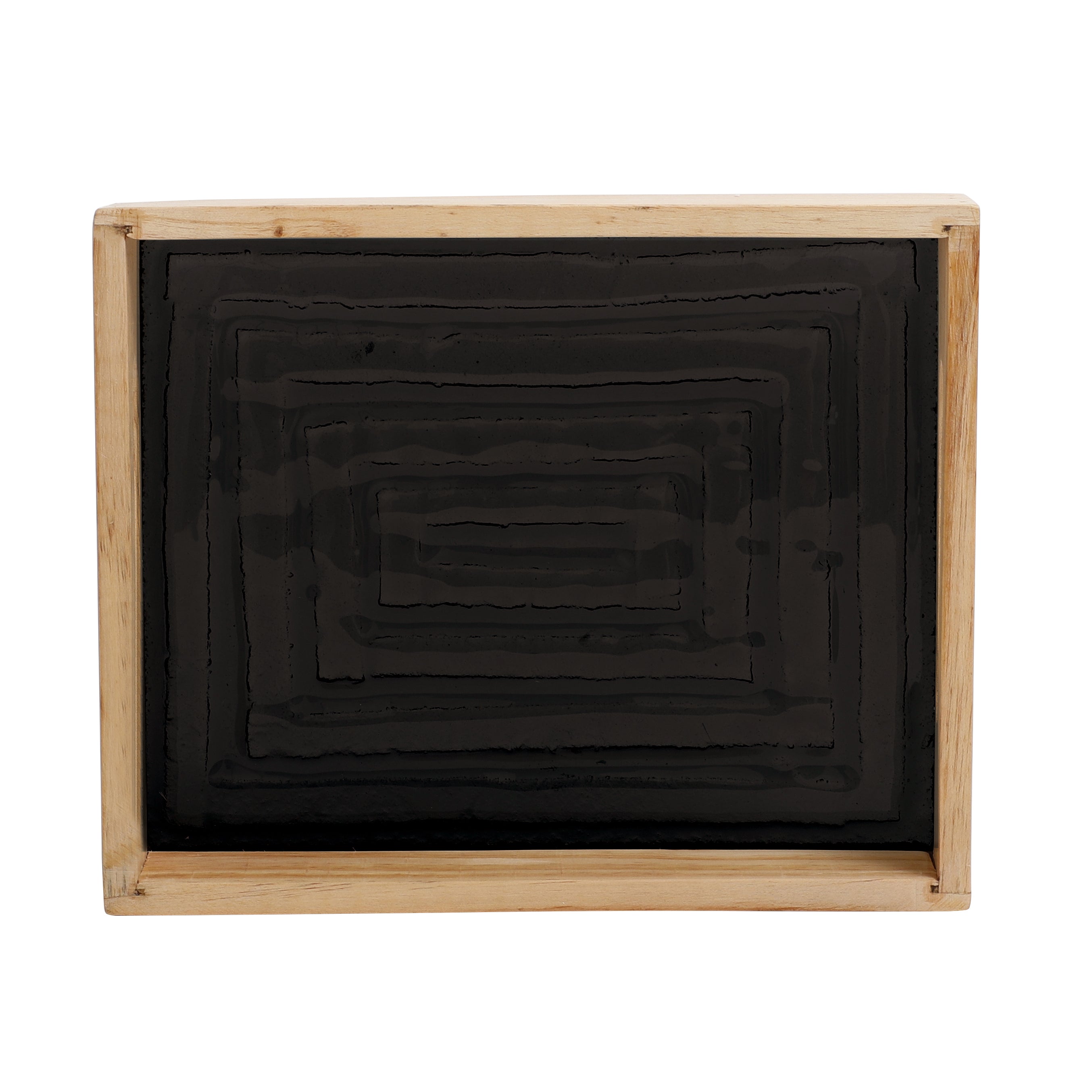 Hugo Black Glass Tray - Small Size - OUCHCART