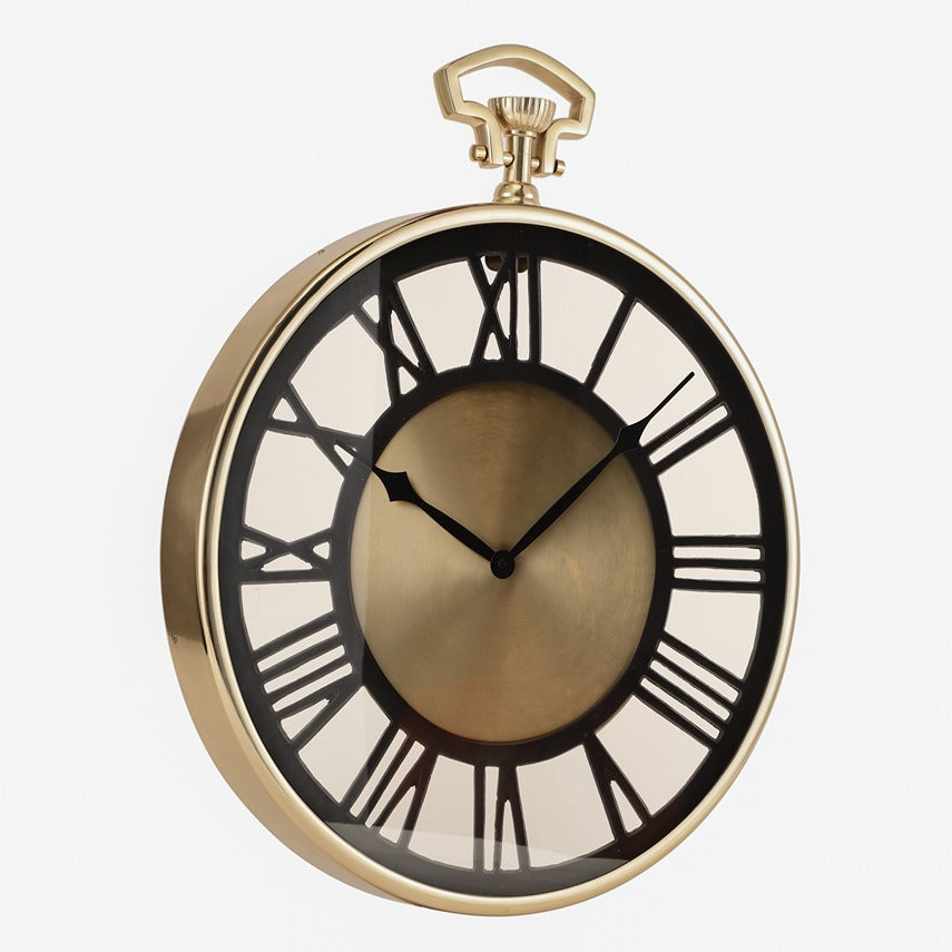 Vigil Wall Clock in Gold