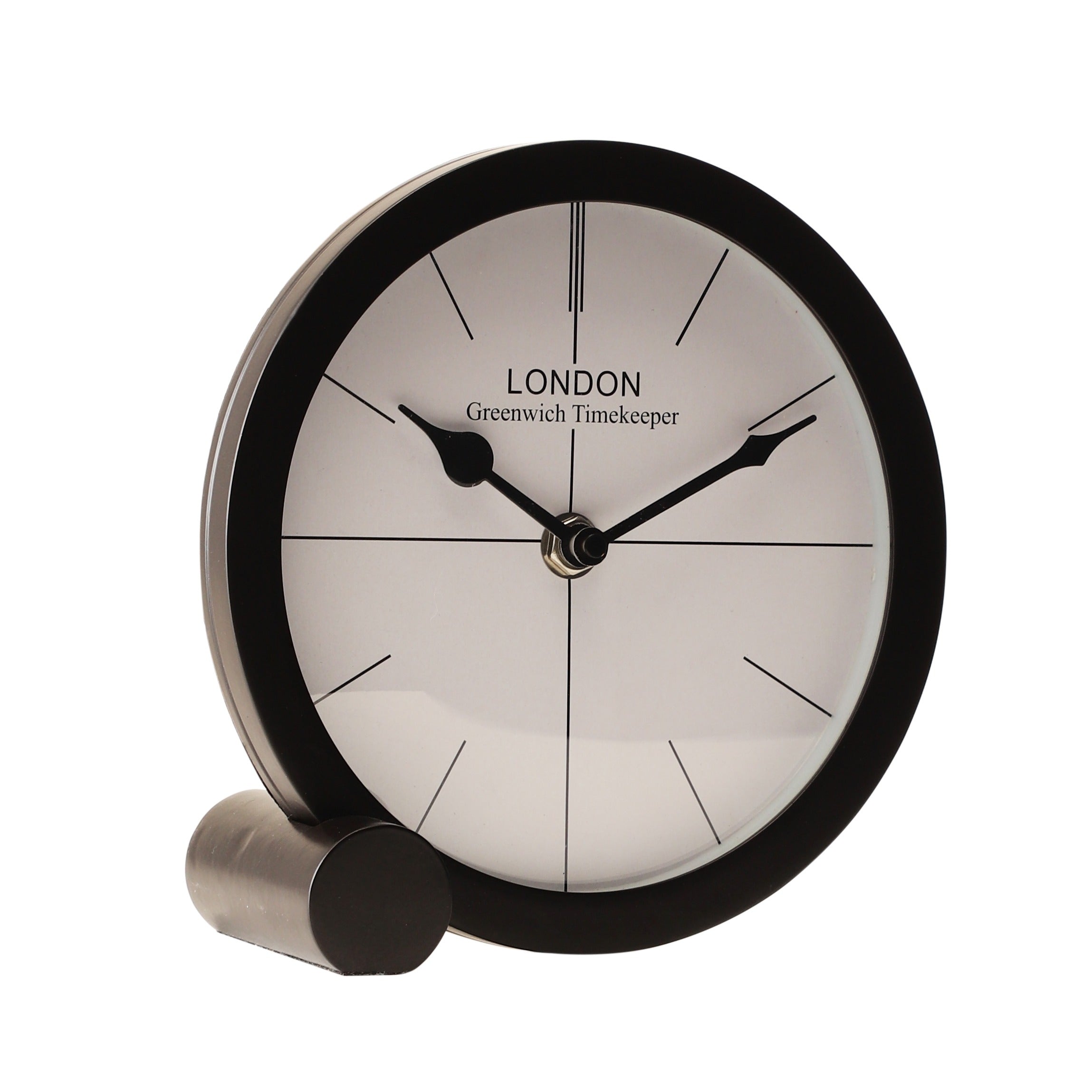 langston table clock in black