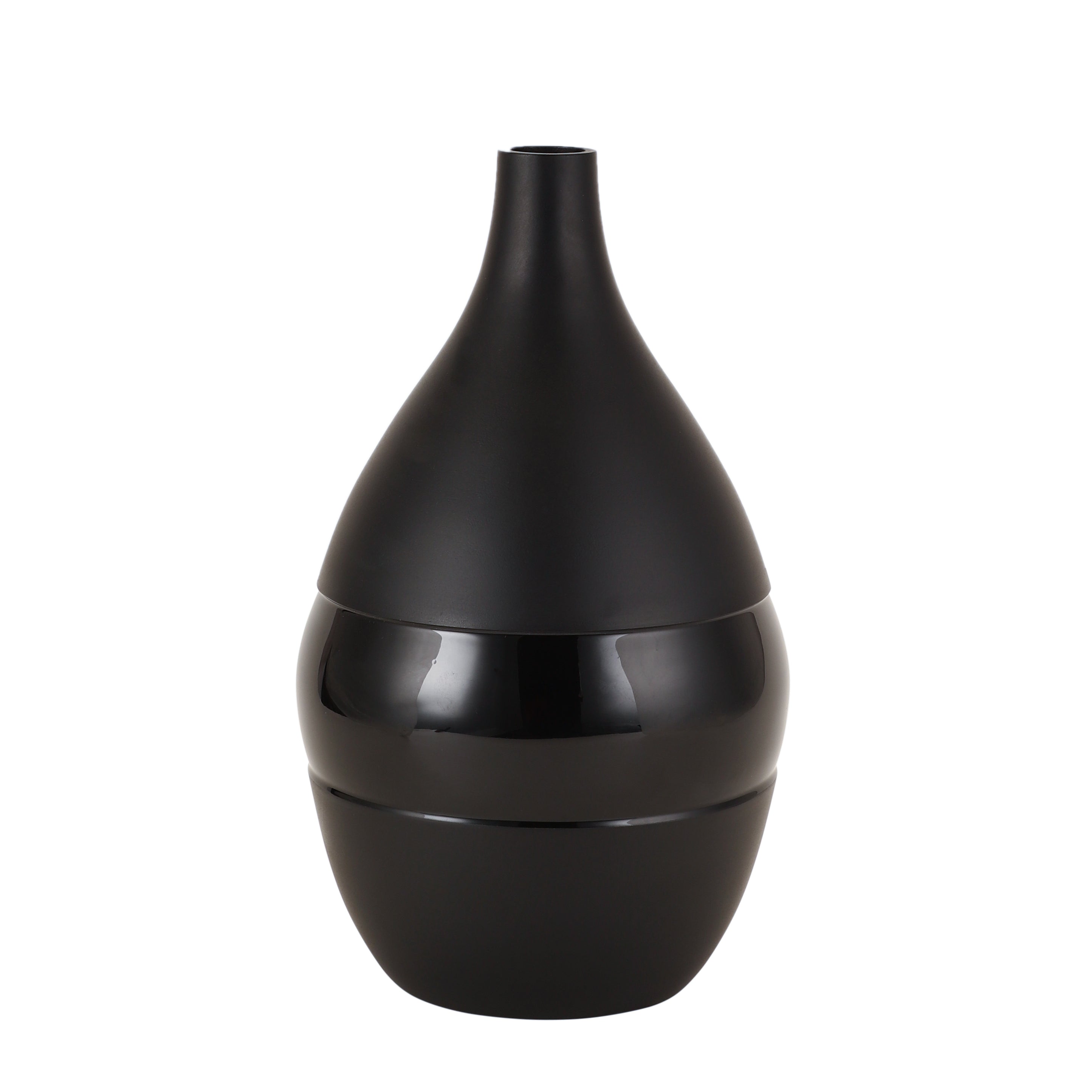 Vesera Black Enamel Vase