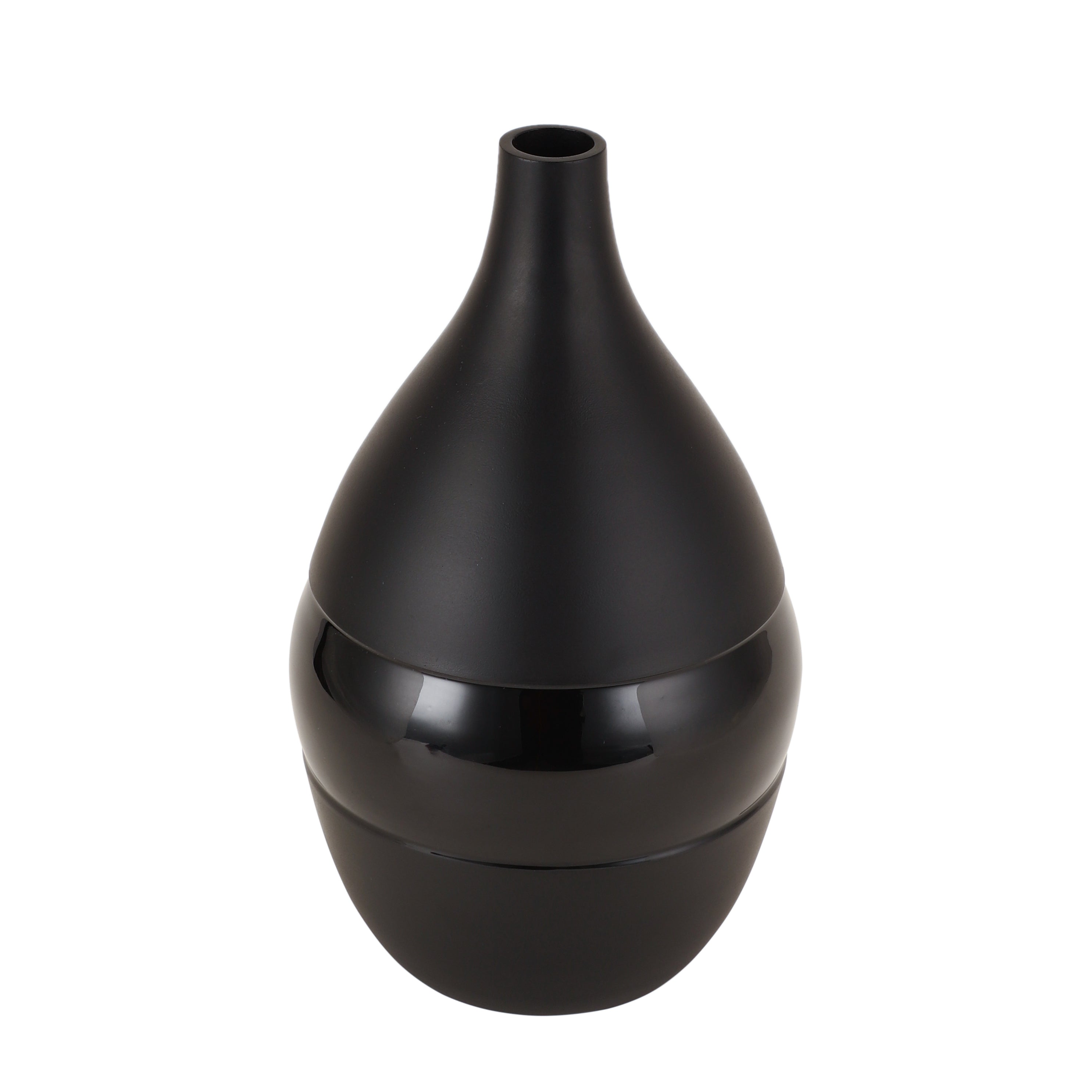 Vesera Black Enamel Vase