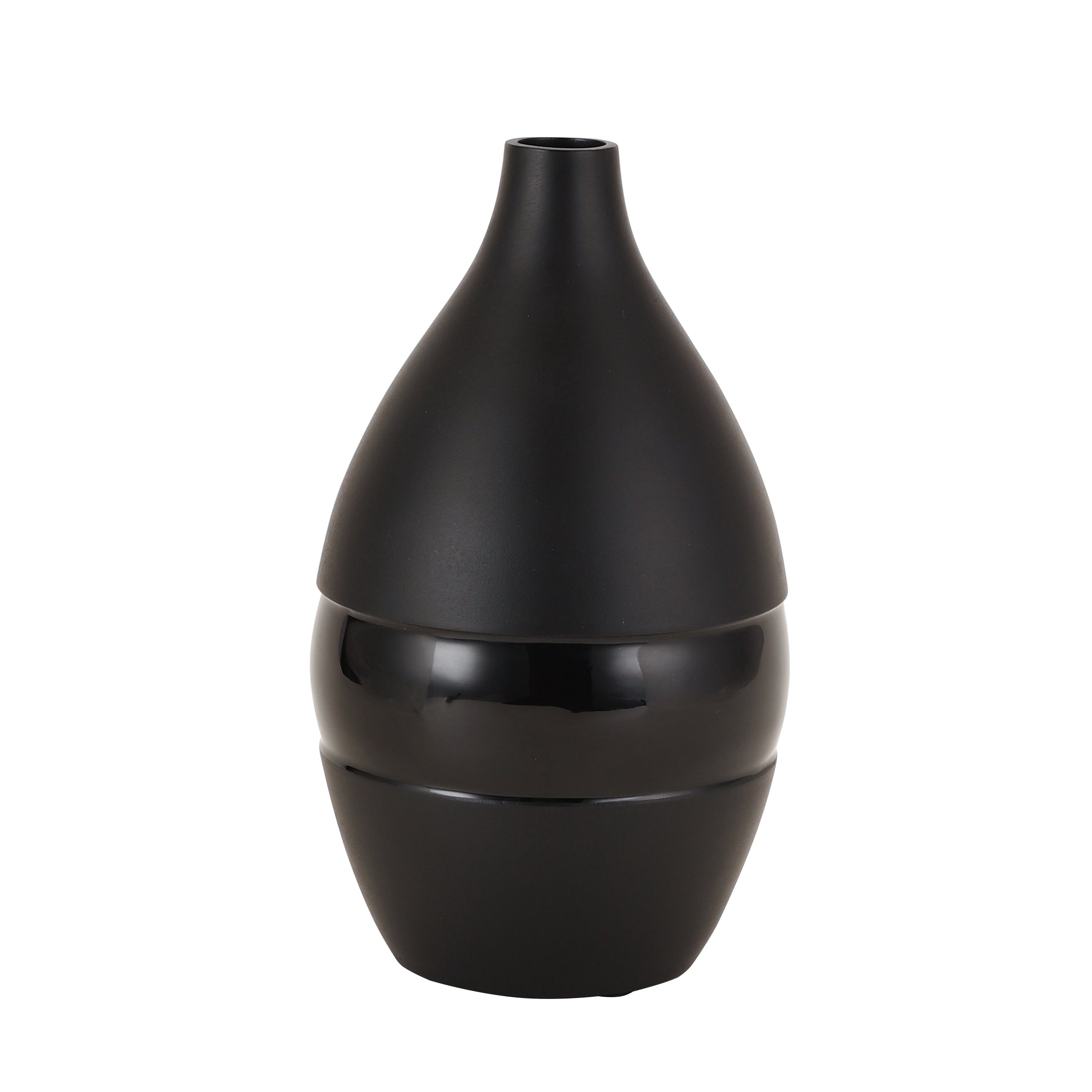 Vesera Black Enamel Vase Large