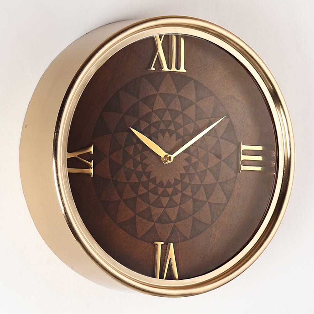 Luxe Woodcraft Wall Clock
