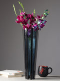 Allure  Radiant Metal Hue Vase Blue