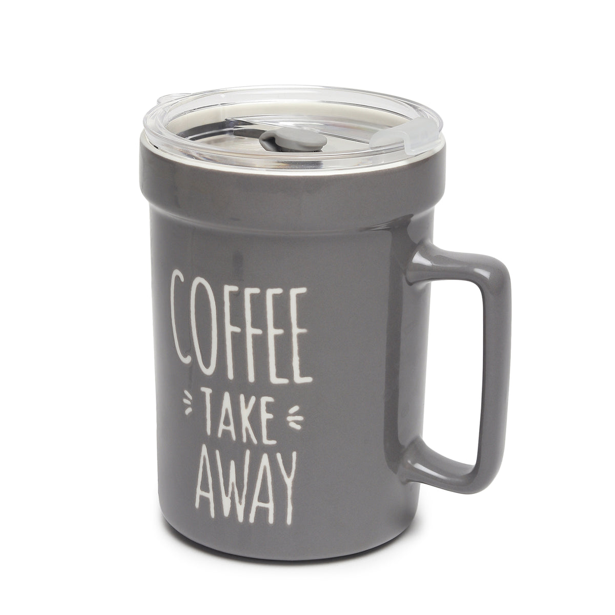 Mugsy Grey Ceramic TA Mug - Ouchcart