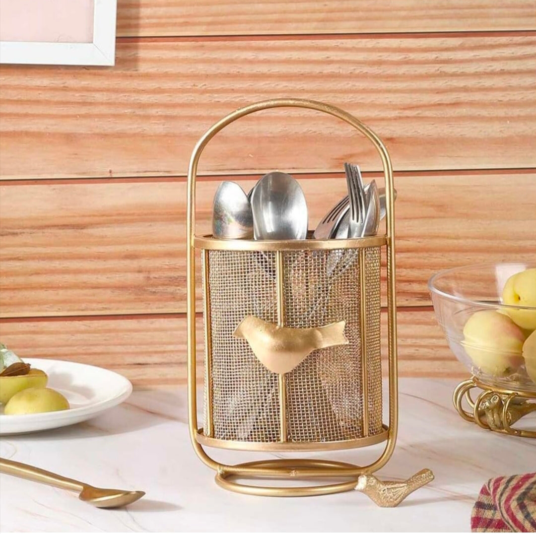 Luxury Metal Cautlary Basket (Gold) | Cautlary Basket Hotel Restaurant Kitchen.