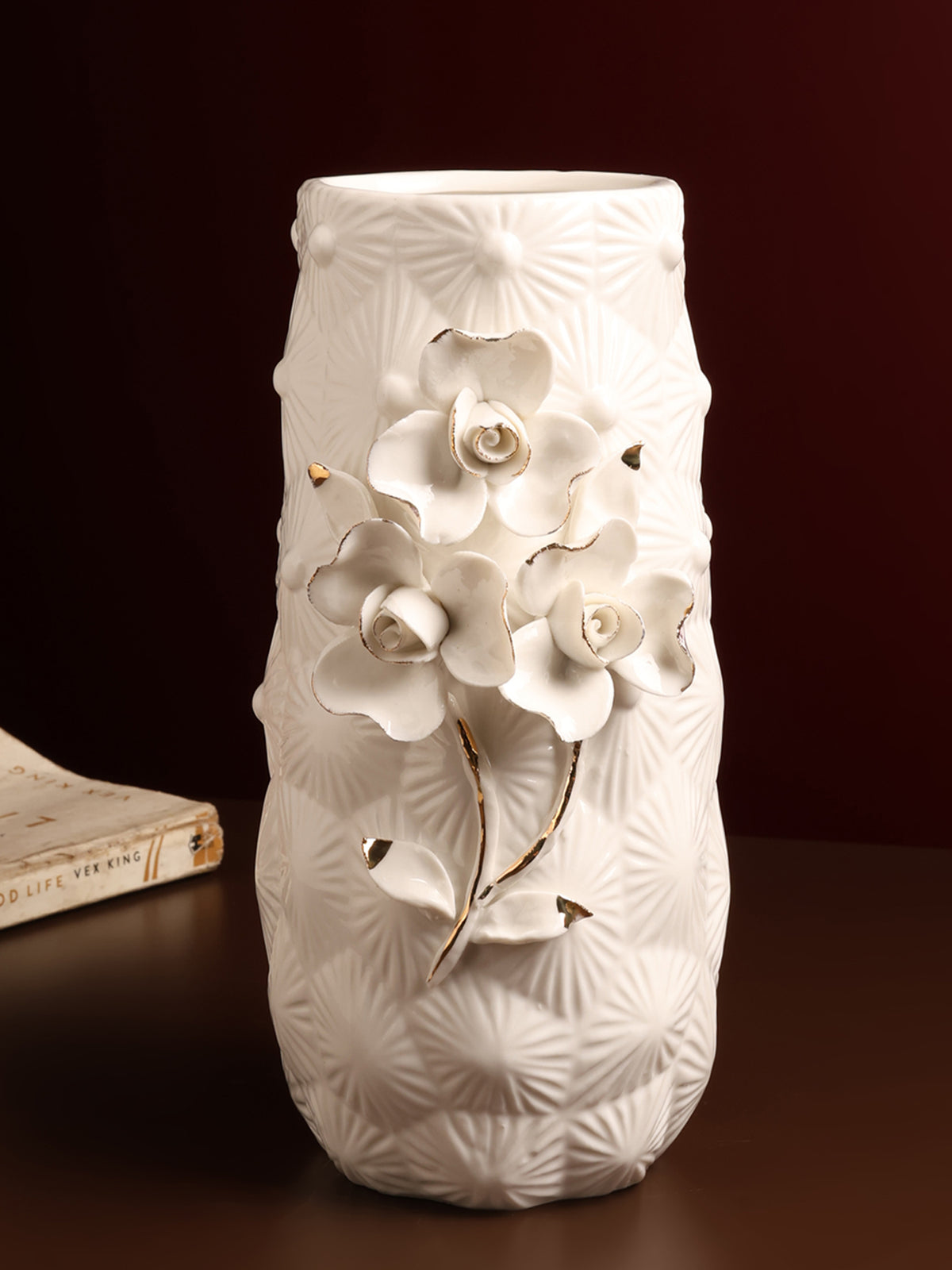 Elodie Fleur Pink  Porcelain Vase