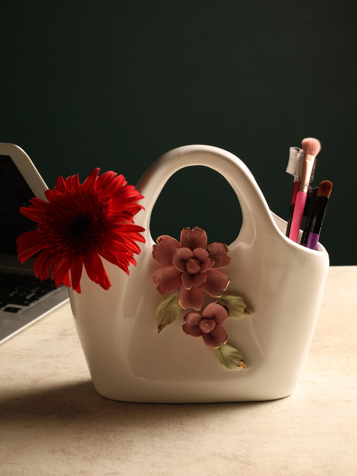 Handbag Fleur Porcelain Vase