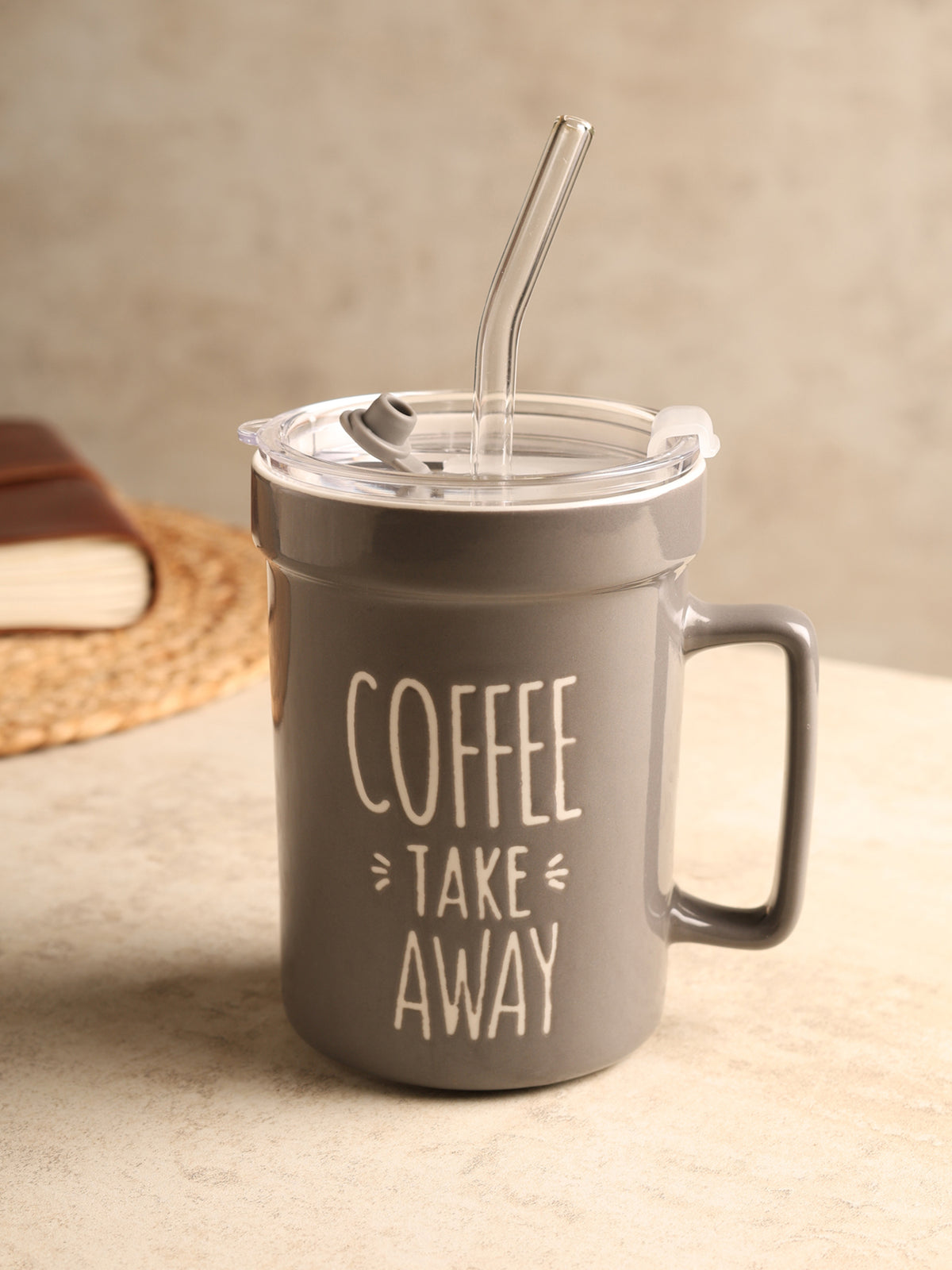 Mugsy Grey Ceramic TA Mug - Ouchcart