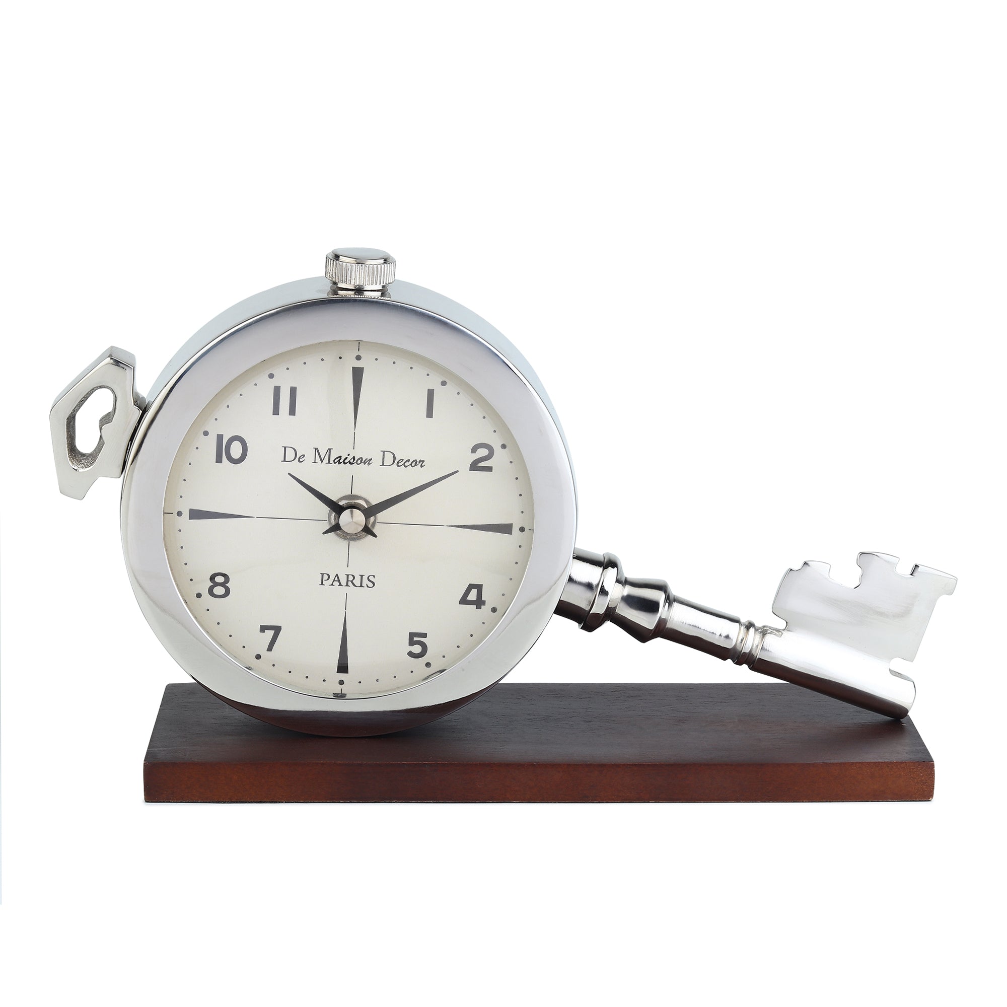 Areios Table clock in Silver - OUCHCART | Table clock