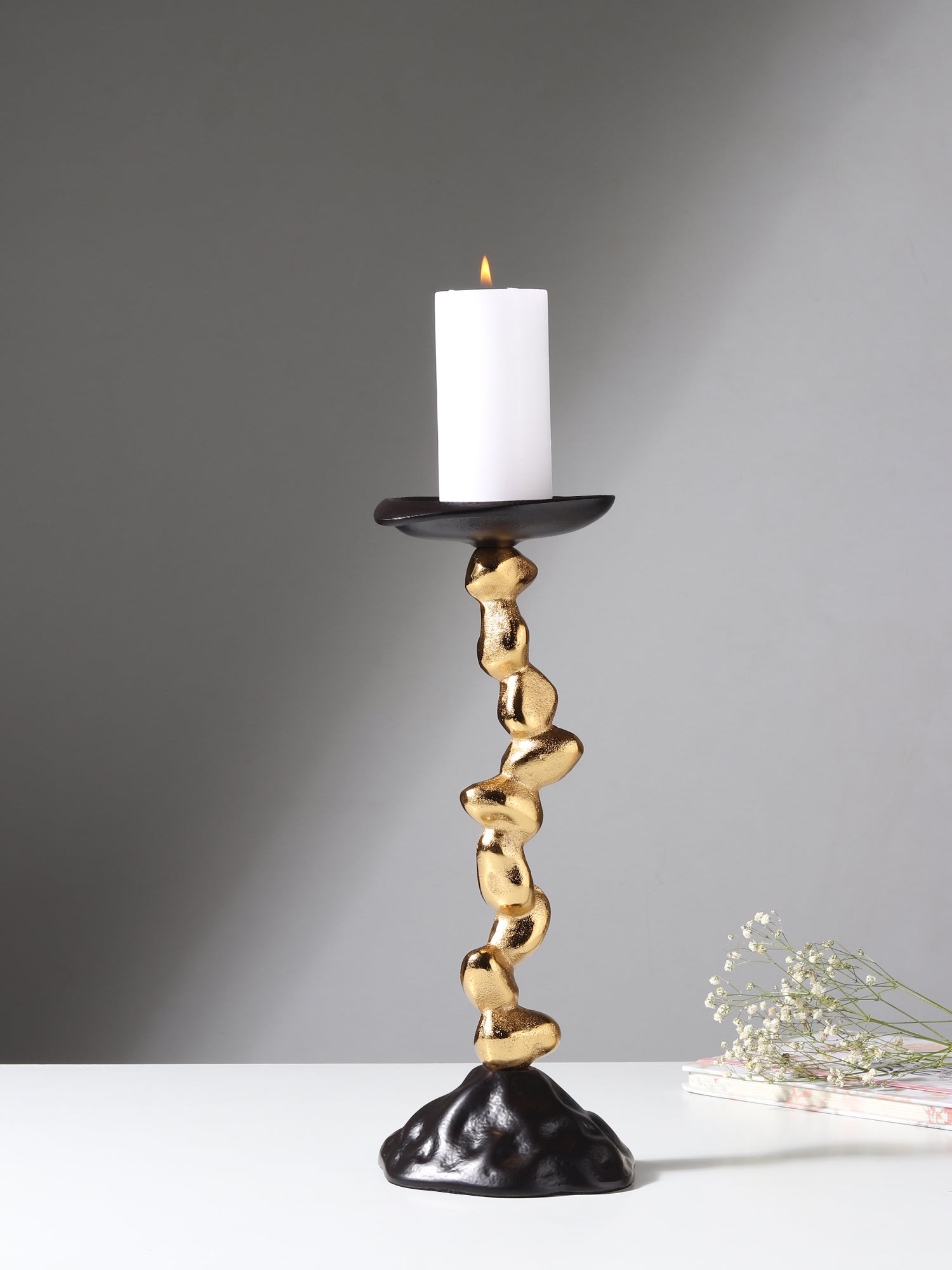 Stones Orivia Candle Holder Large- ouchcart |Home decor