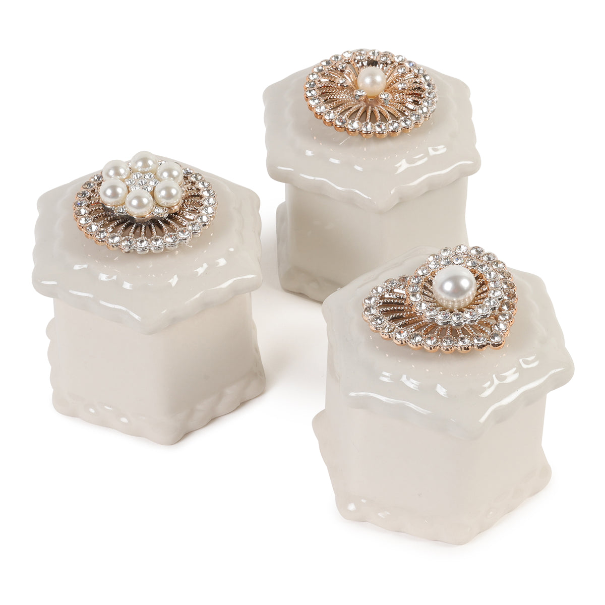 Medallion Porcelain Box Set