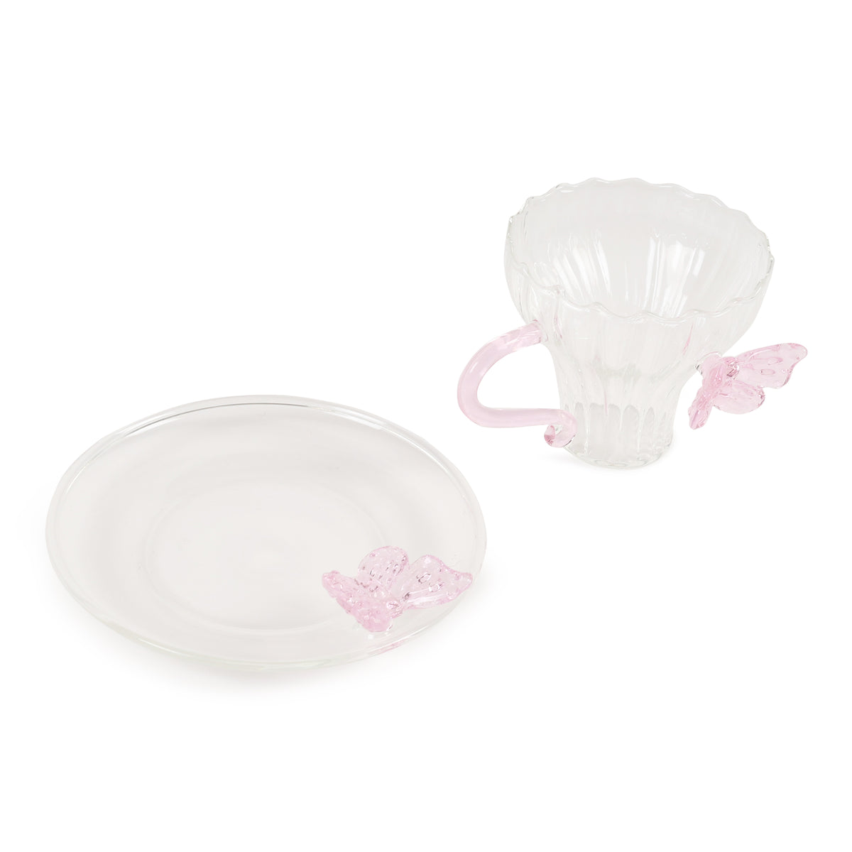 Titli Elina Glass Cup & Saucer - Ouchcart