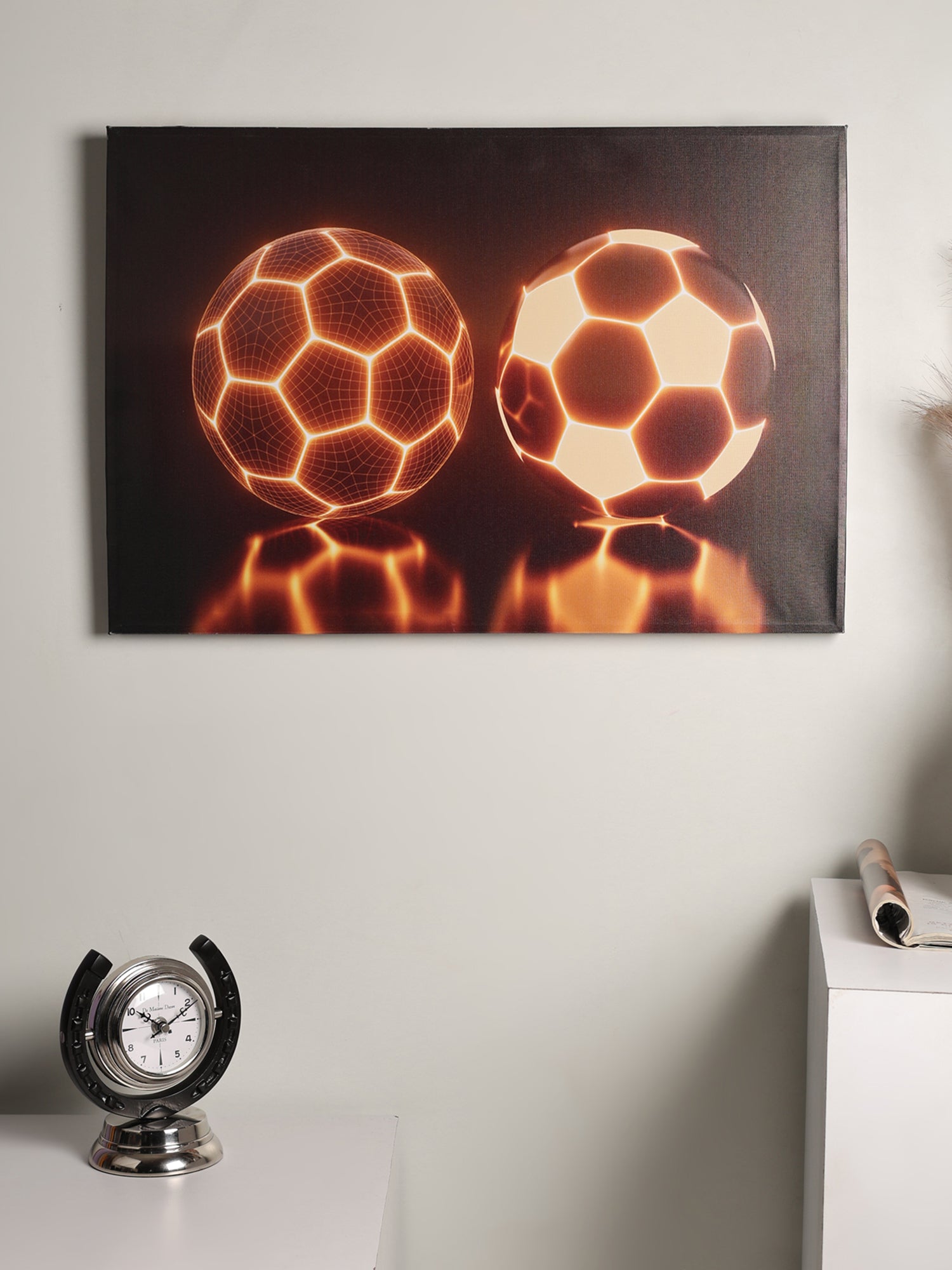 Soccer Ablaze LED Wall Art