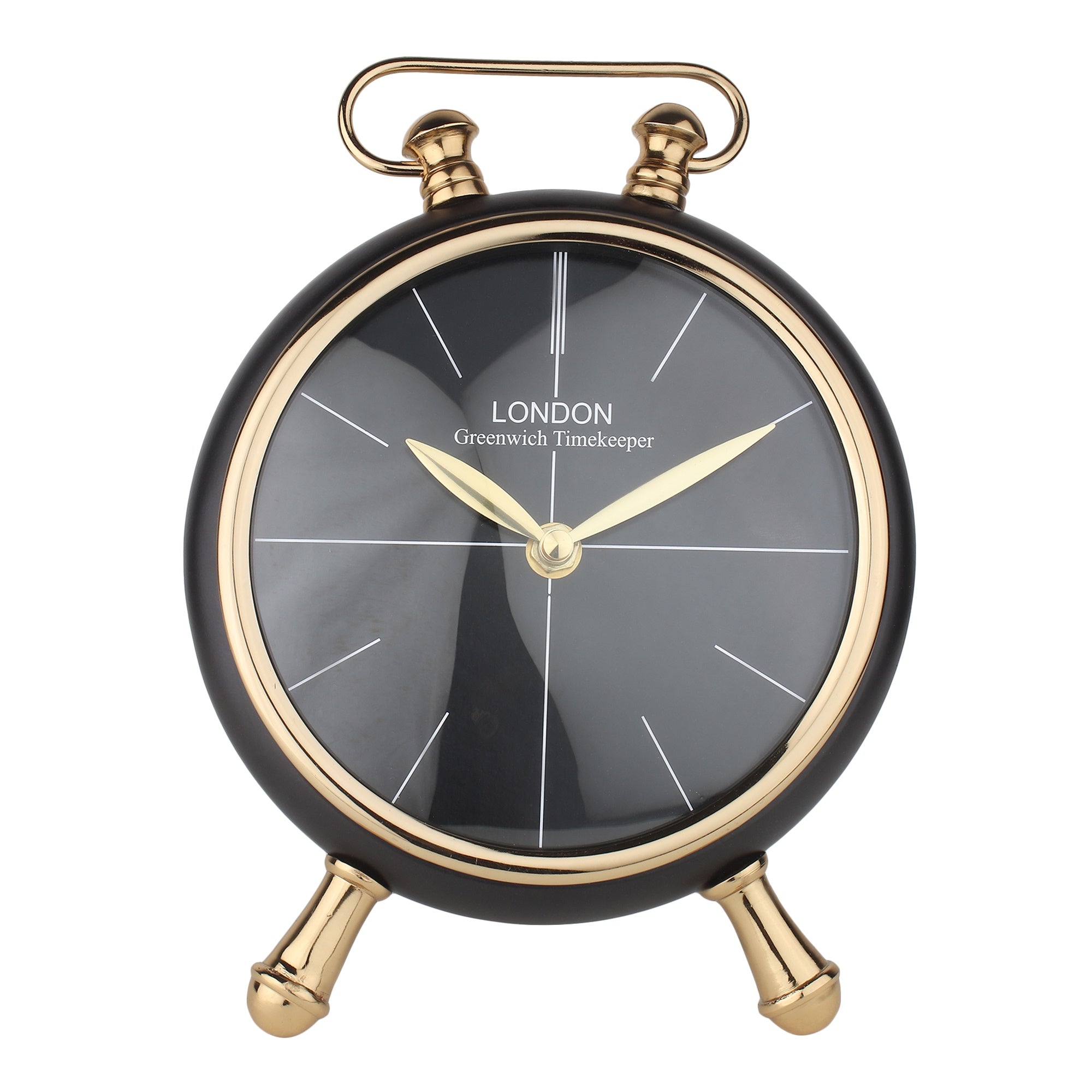 Essence Desk Timepiece in Black Gold