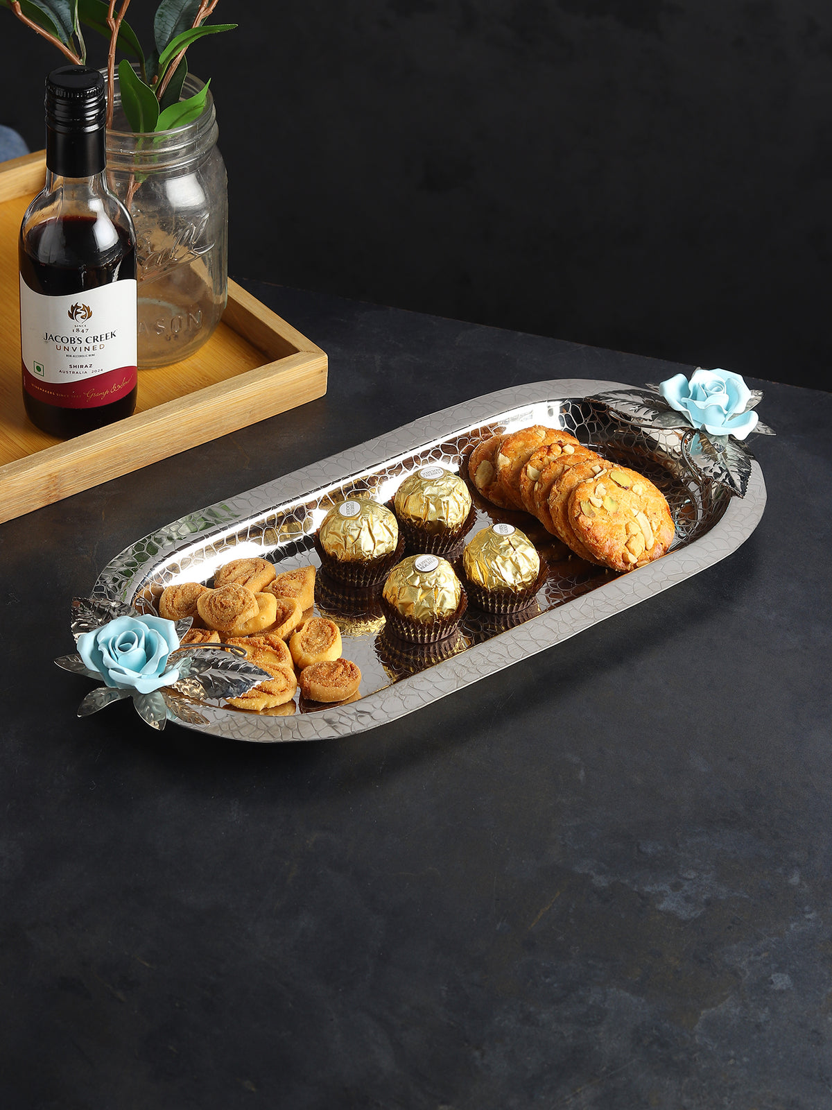 Petal Eclat Pink Oval Tray