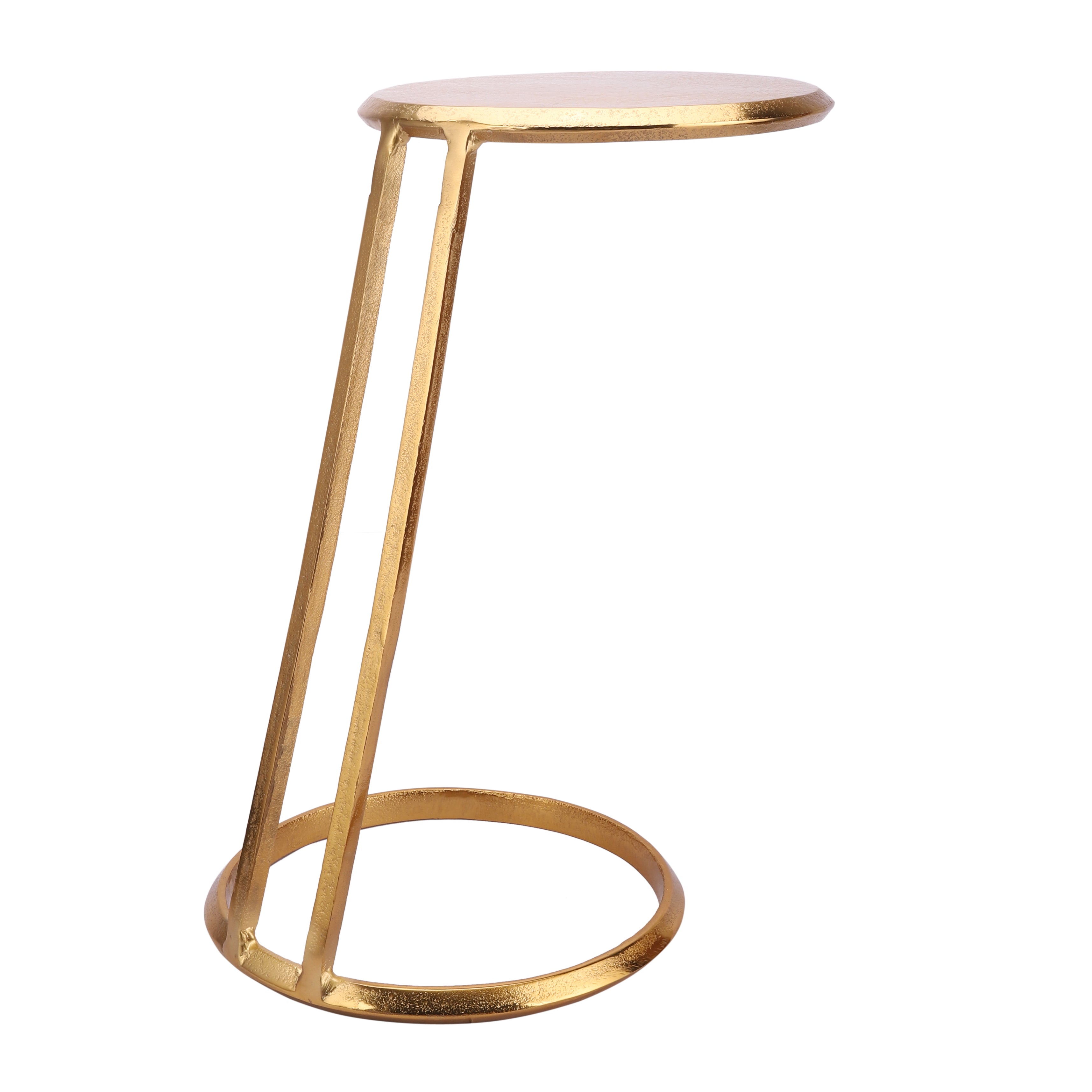 Slanted Nesting Tables by Décor de Maison in Raw Antique Gold Finish small size