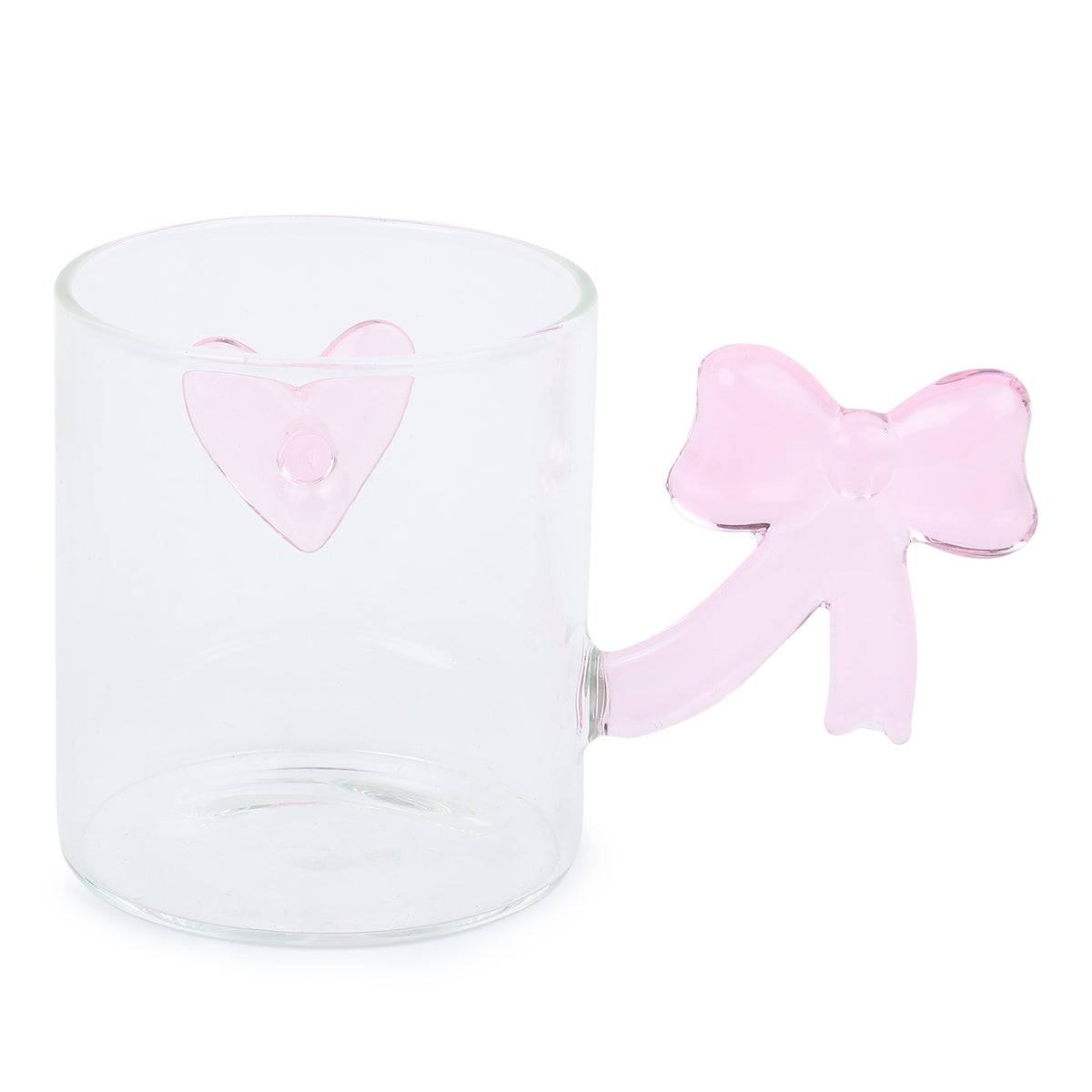 Bowed Heart Glass Cup - Ouchcart
