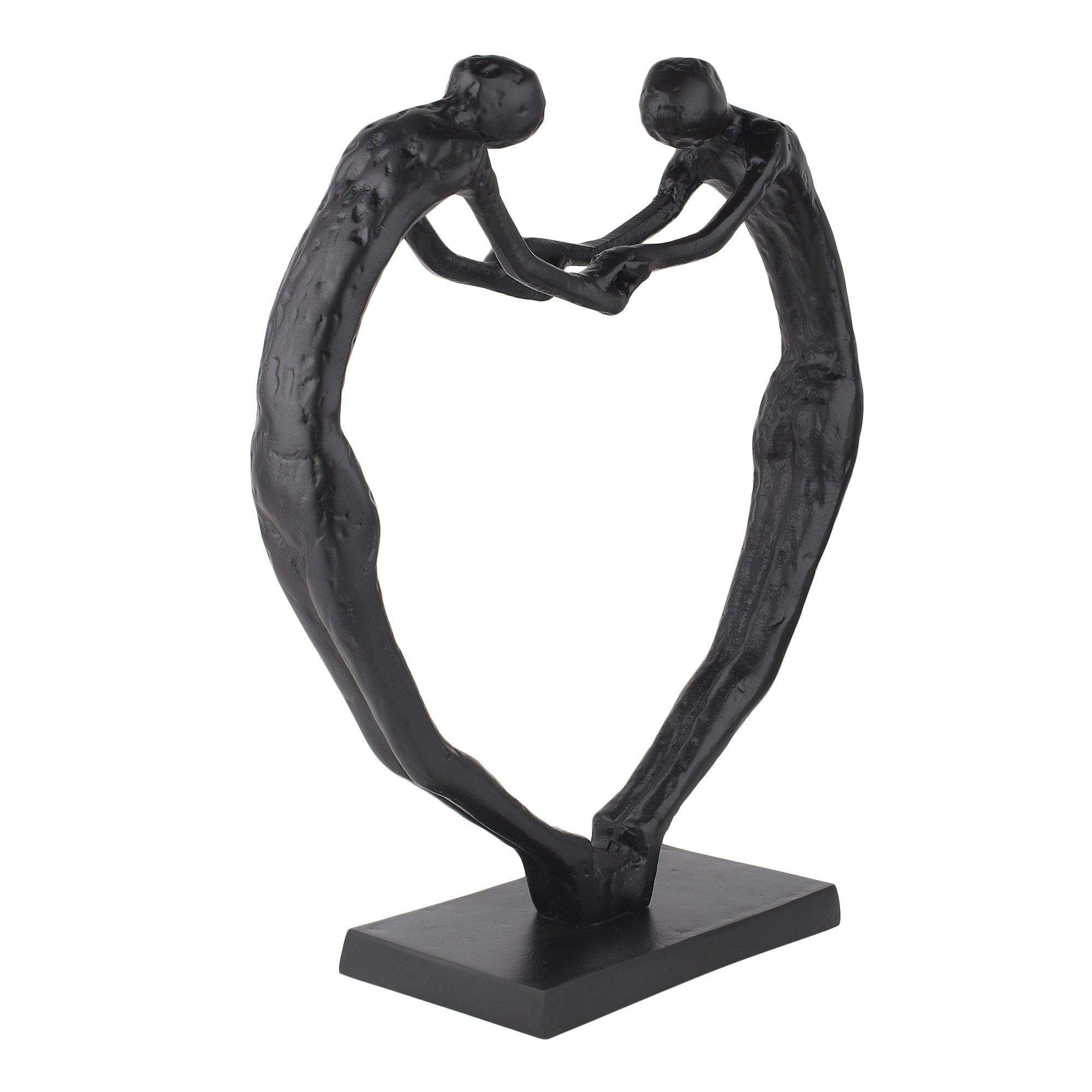 Heartfelt Harmony Sculpture in Black