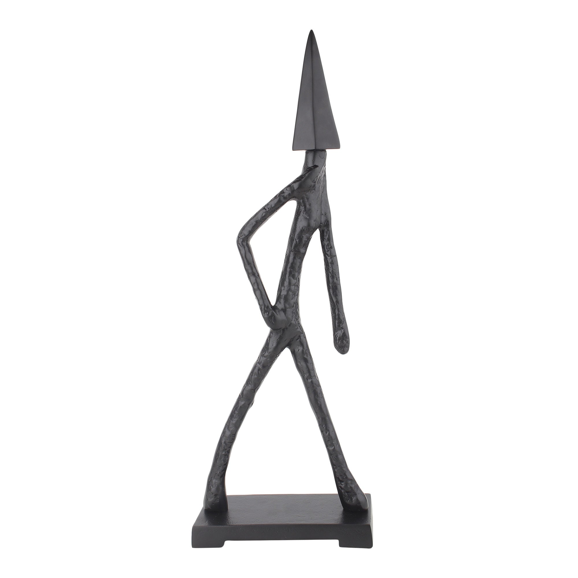 Arrowed Being Sculpture in Black
