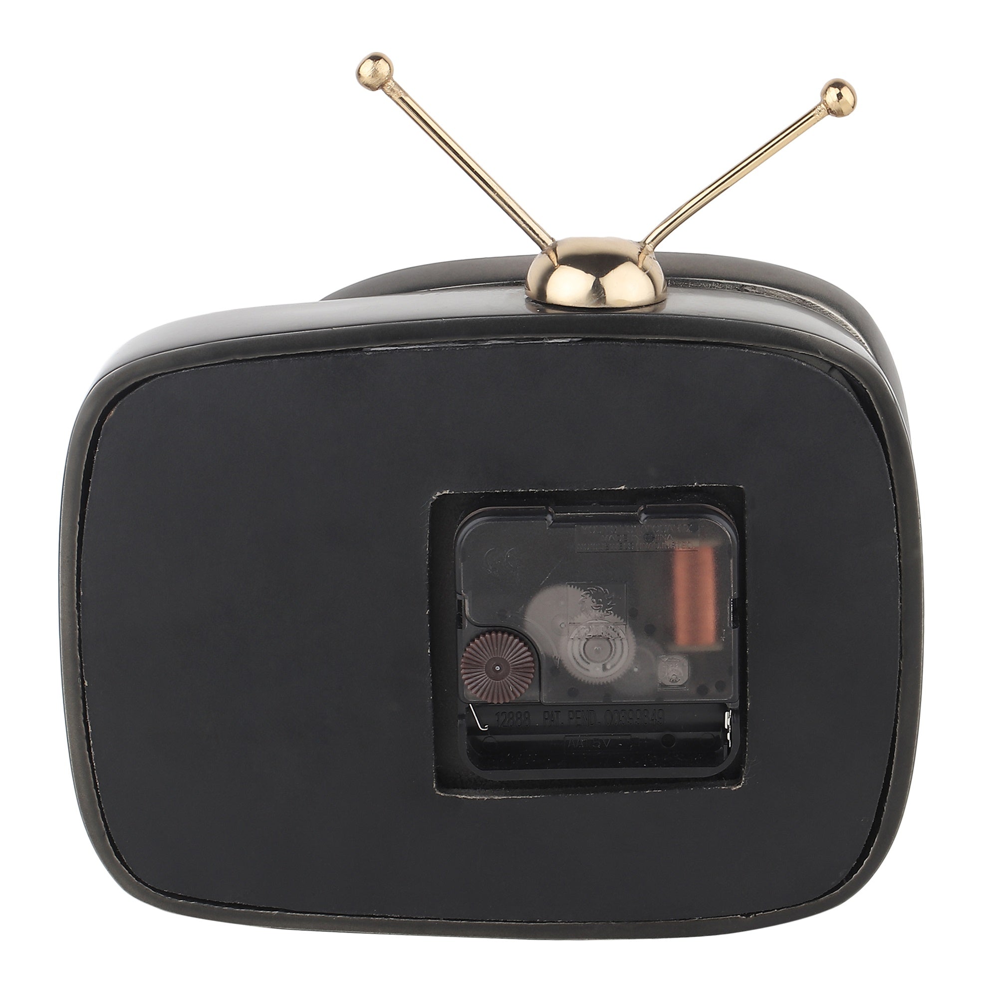 Retro TV Timepiece In Black