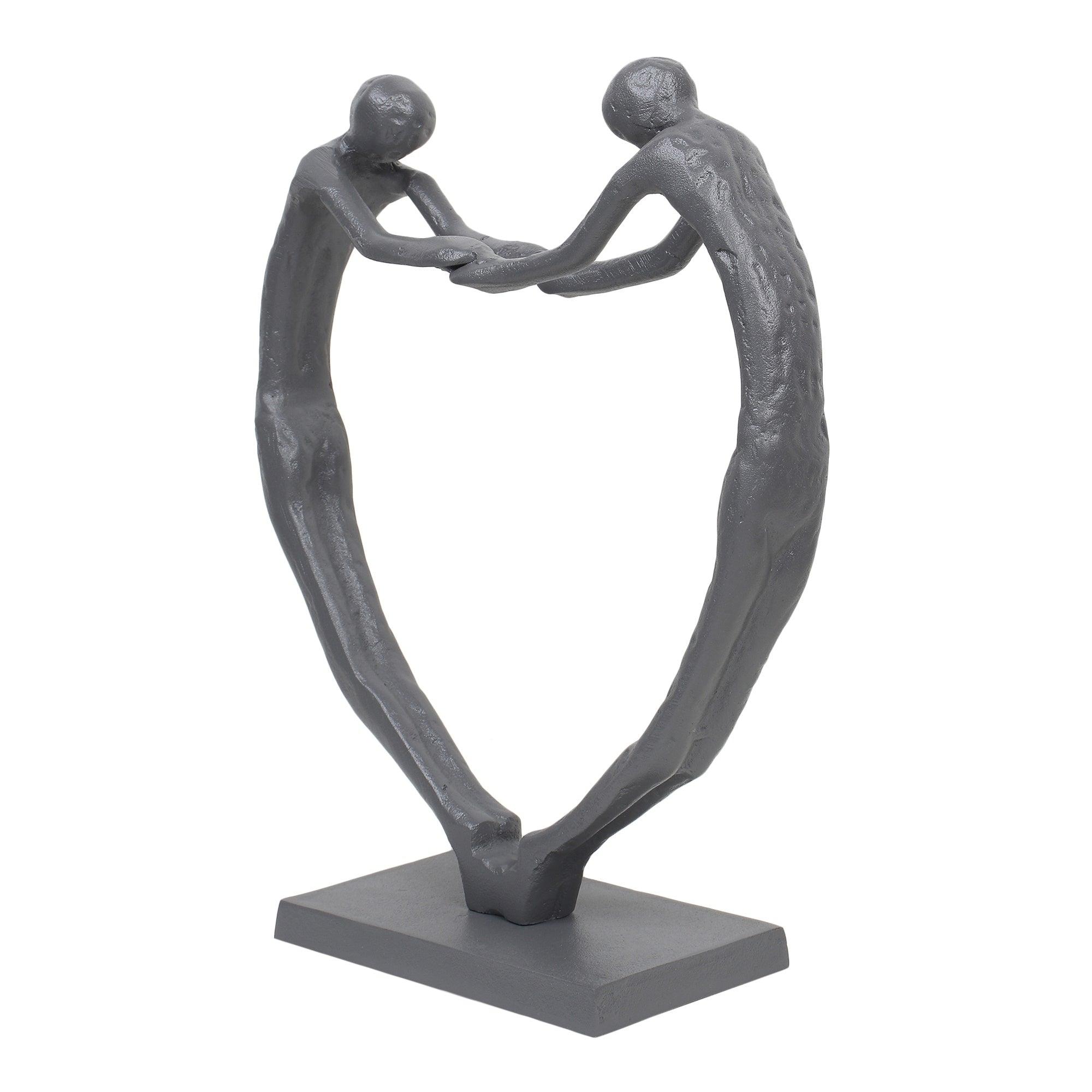 Heartfelt Harmony Sculpture in Grey - Ouch Cart 