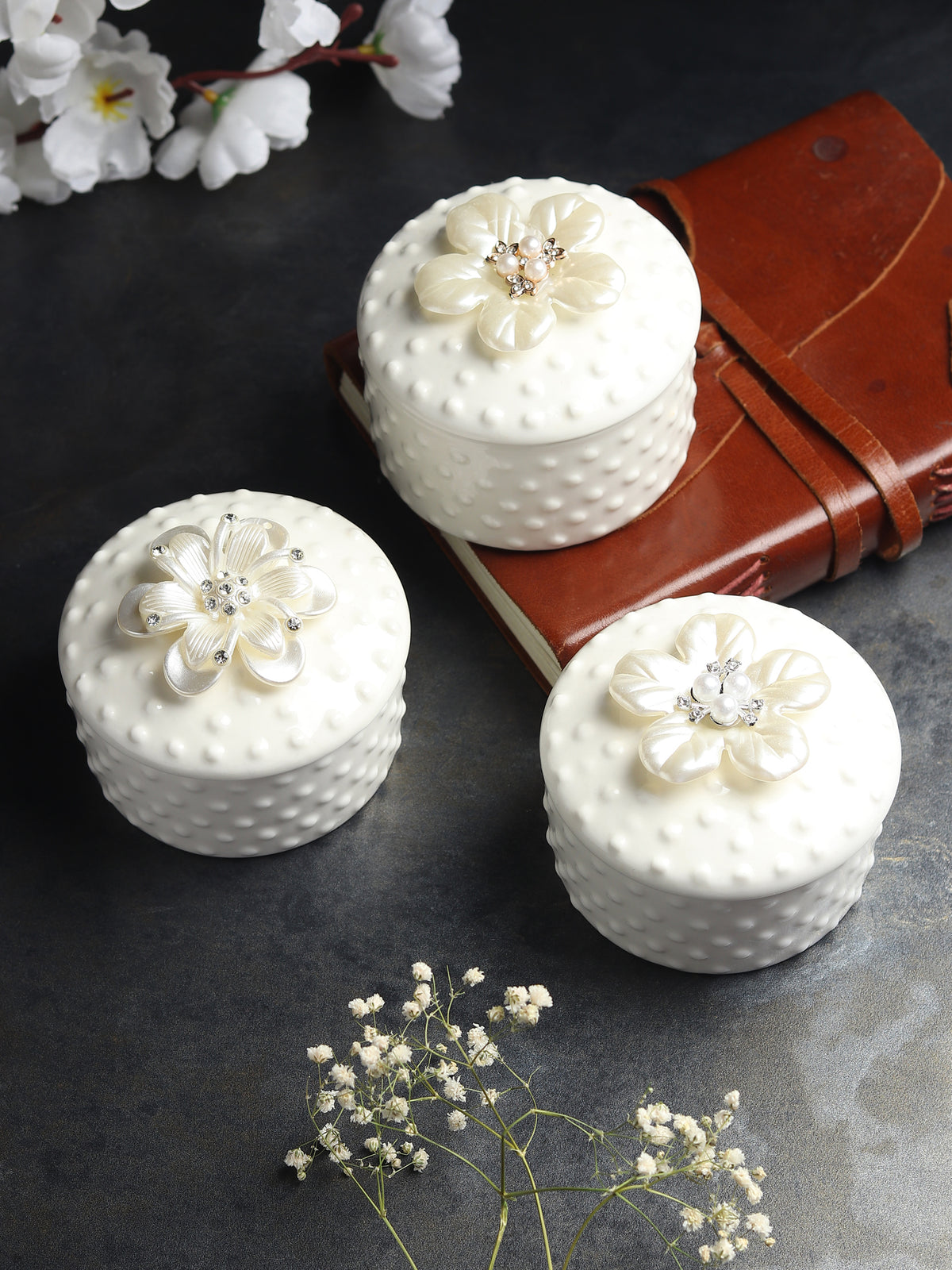 Pearlpetal Porcelain Box Set