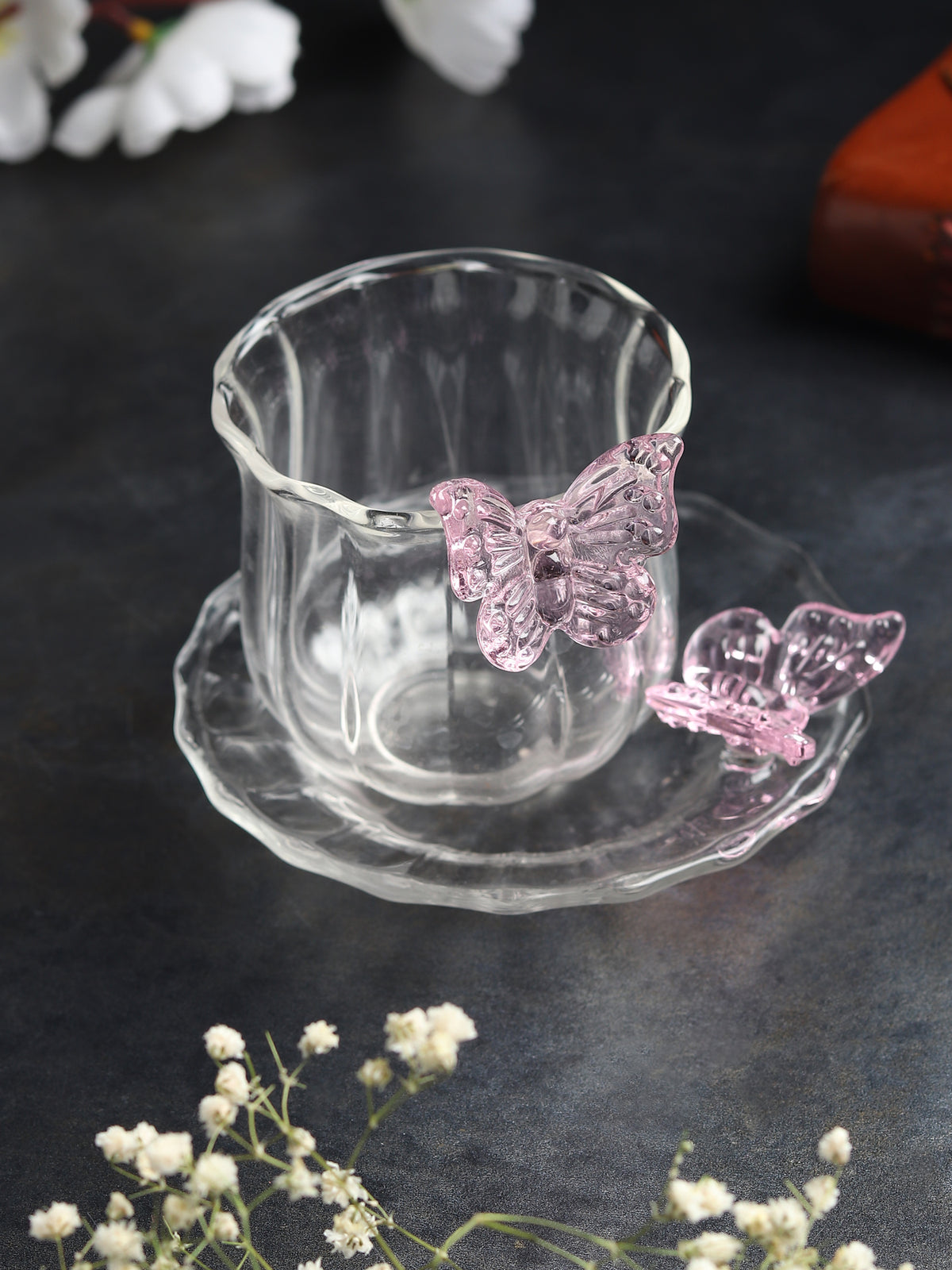 Titli Mira Glass Cup & Saucer