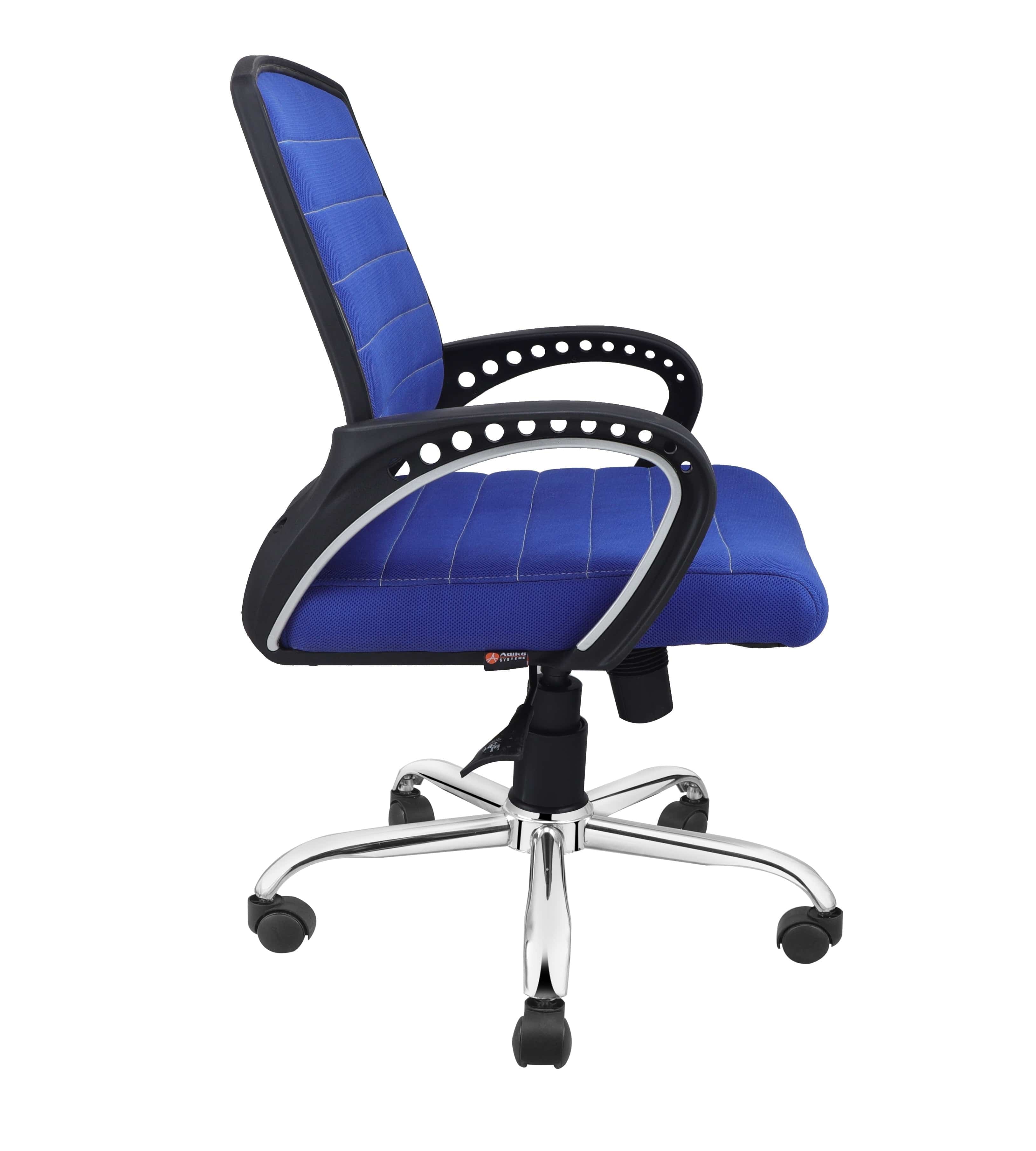 Smart Ergonomic Chair With Breathable Blue Mesh Fabric