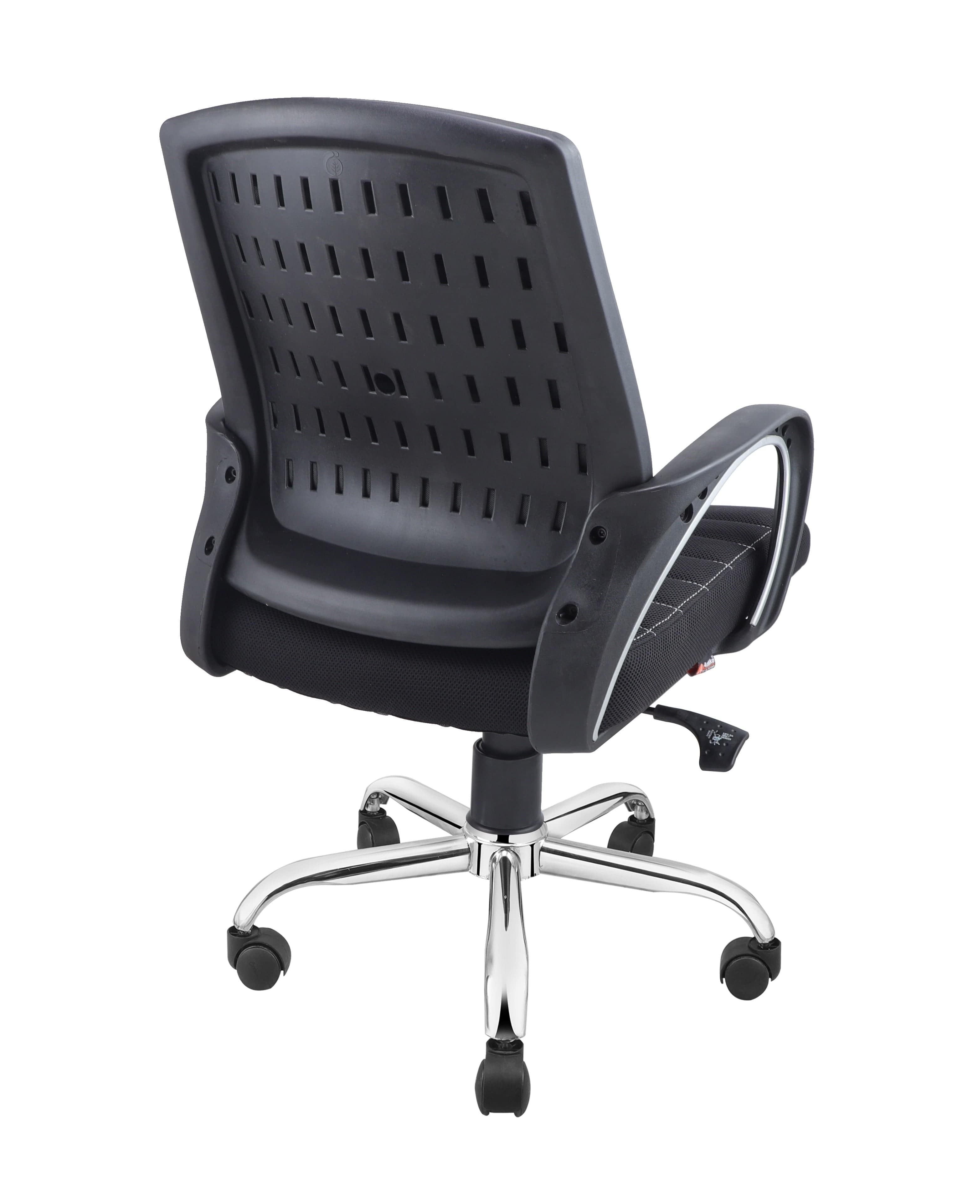 Smart Ergonomic Chair With Breathable Black Mesh Fabric