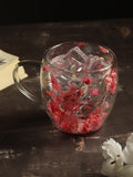 Dahlia Pink Glass Mug Small