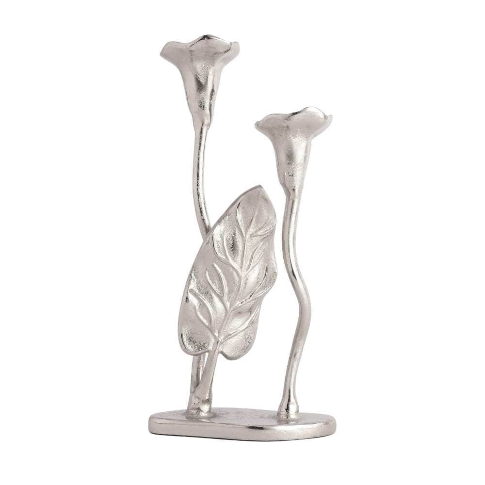 Jules Double Candle Holder Silver