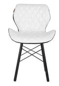 Adiko Flower Lounge Stool in White