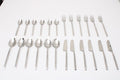 Artisan Dot Hammered Silver Cutlery Set of 24