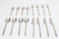 Artisan Dot Hammered Silver Cutlery Set of 16