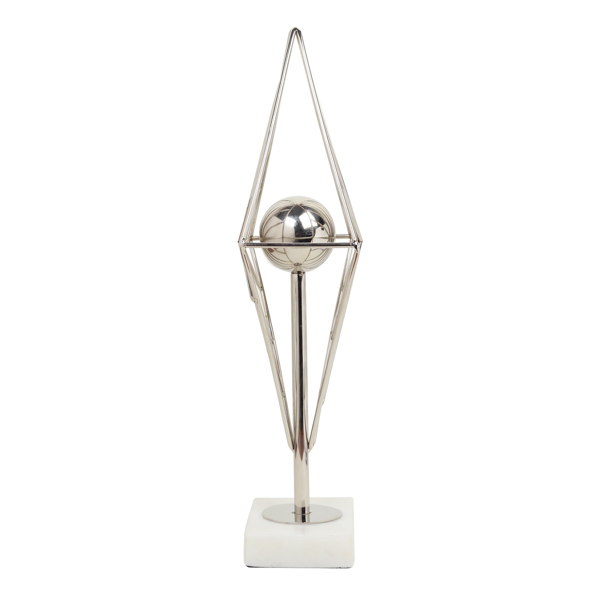 Diamond Prism Decor in Silver