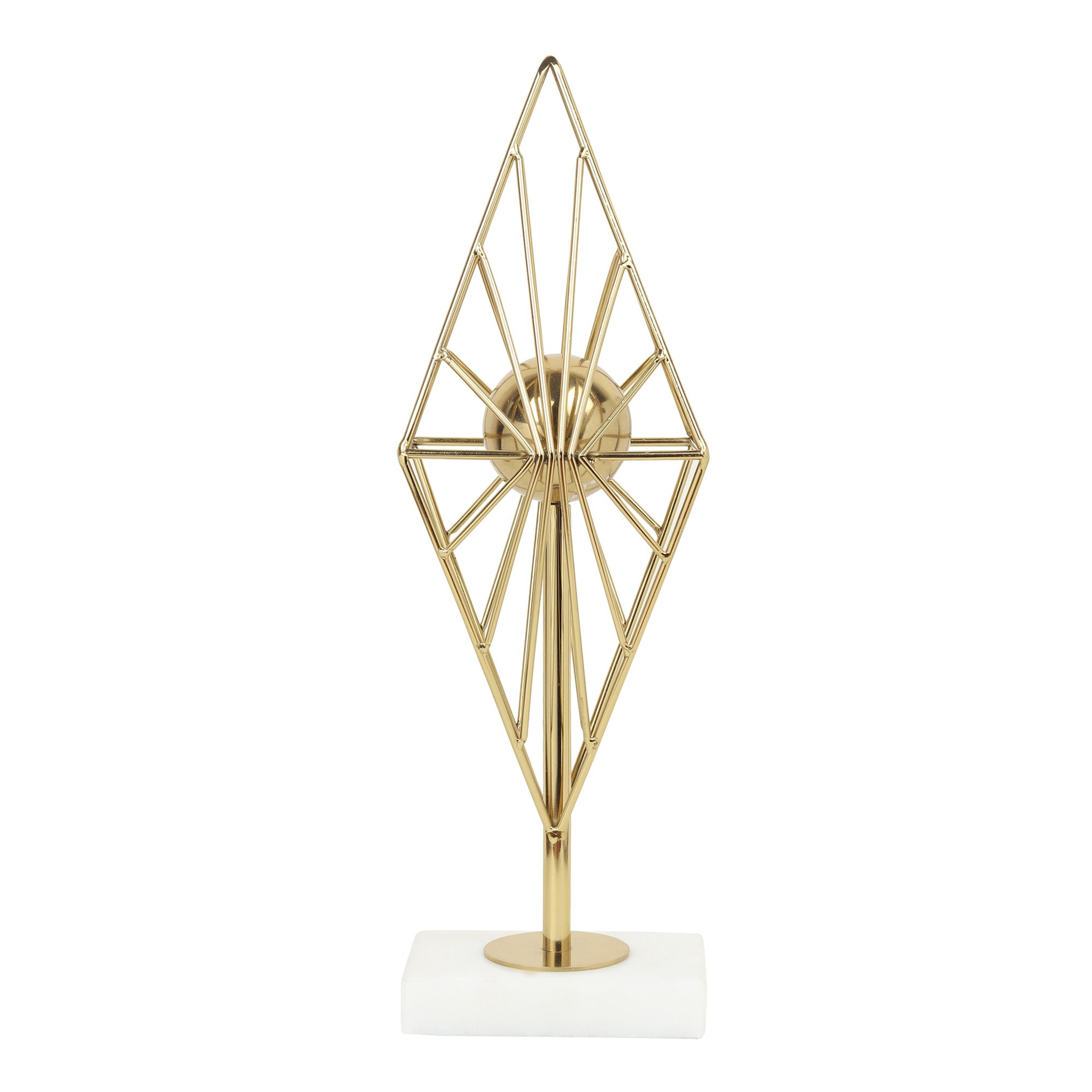 Diamond Prism Decor in Gold