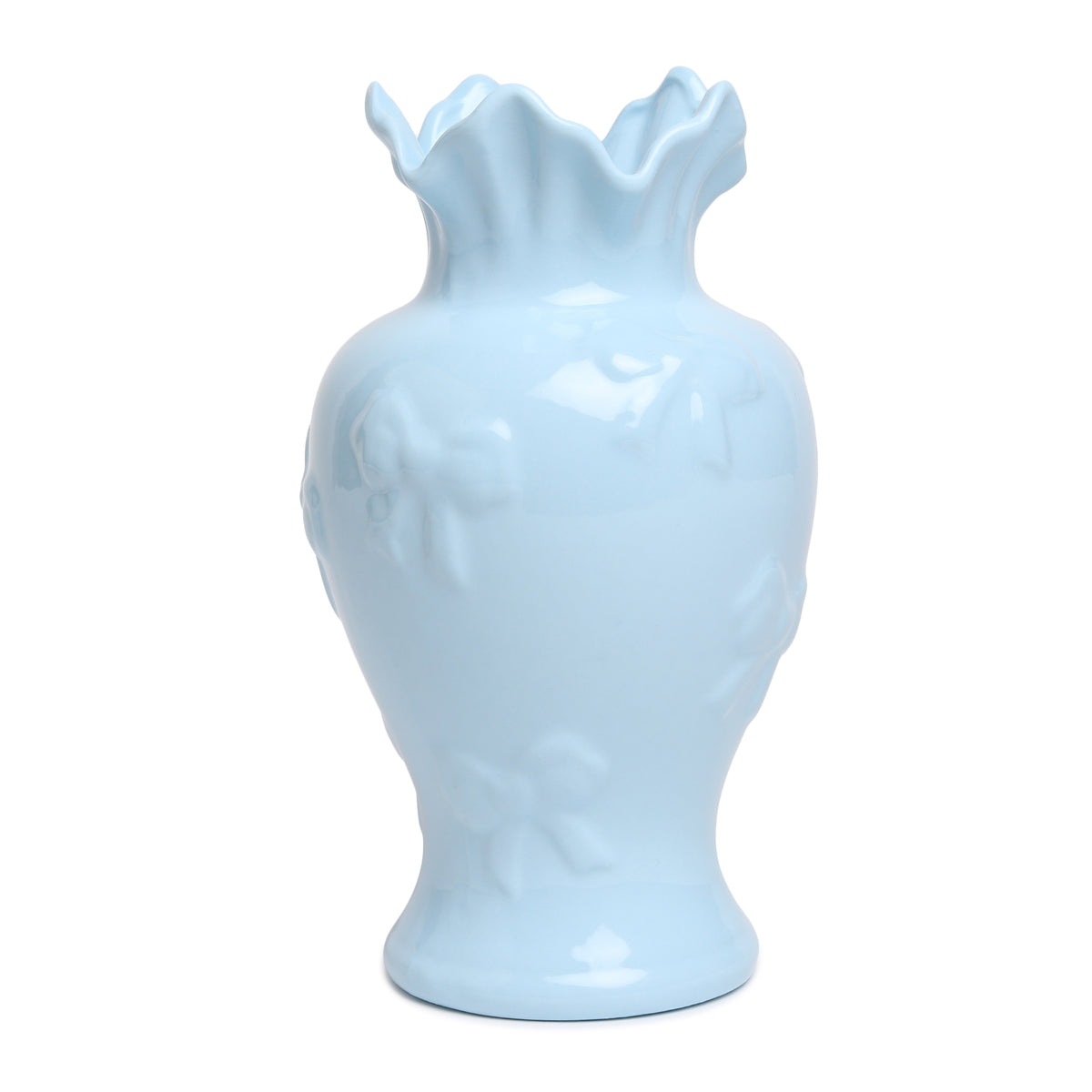 Elodie Fleur Blue Porcelain Vase