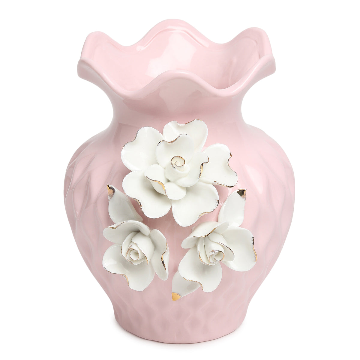 Margaux Fleur Porcelain Vase - Ouchcart