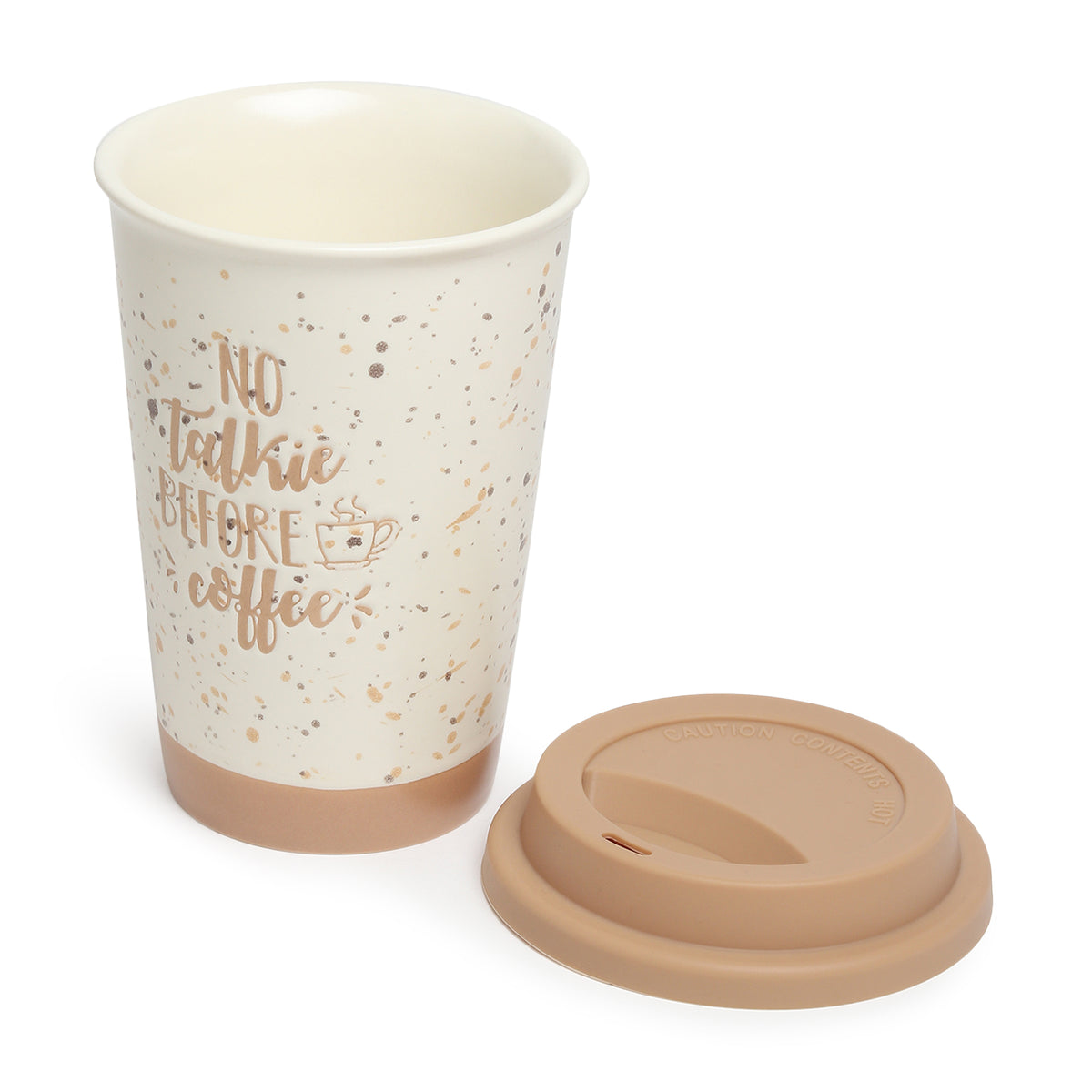 Coffee First Ceramic Mug Beige