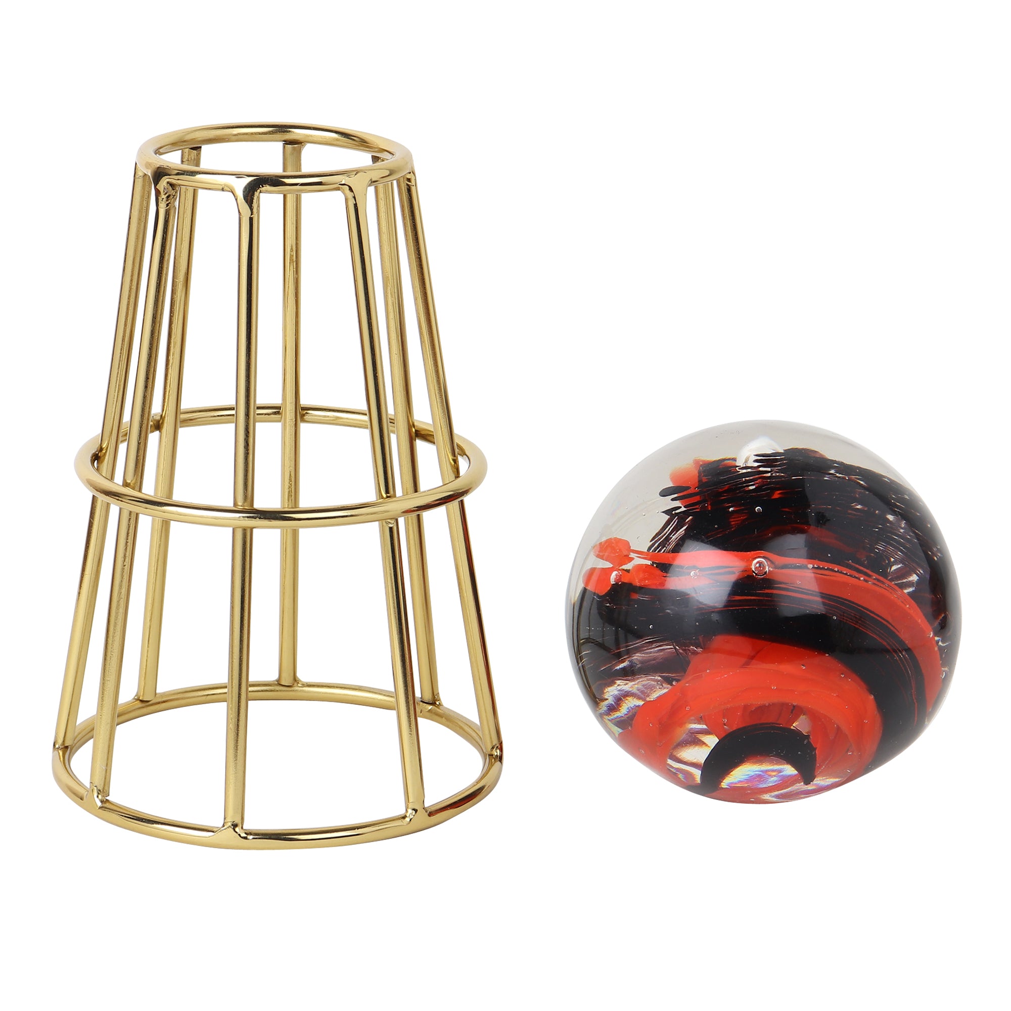 Crystal Orb's Gold Pedestal with Red Ball